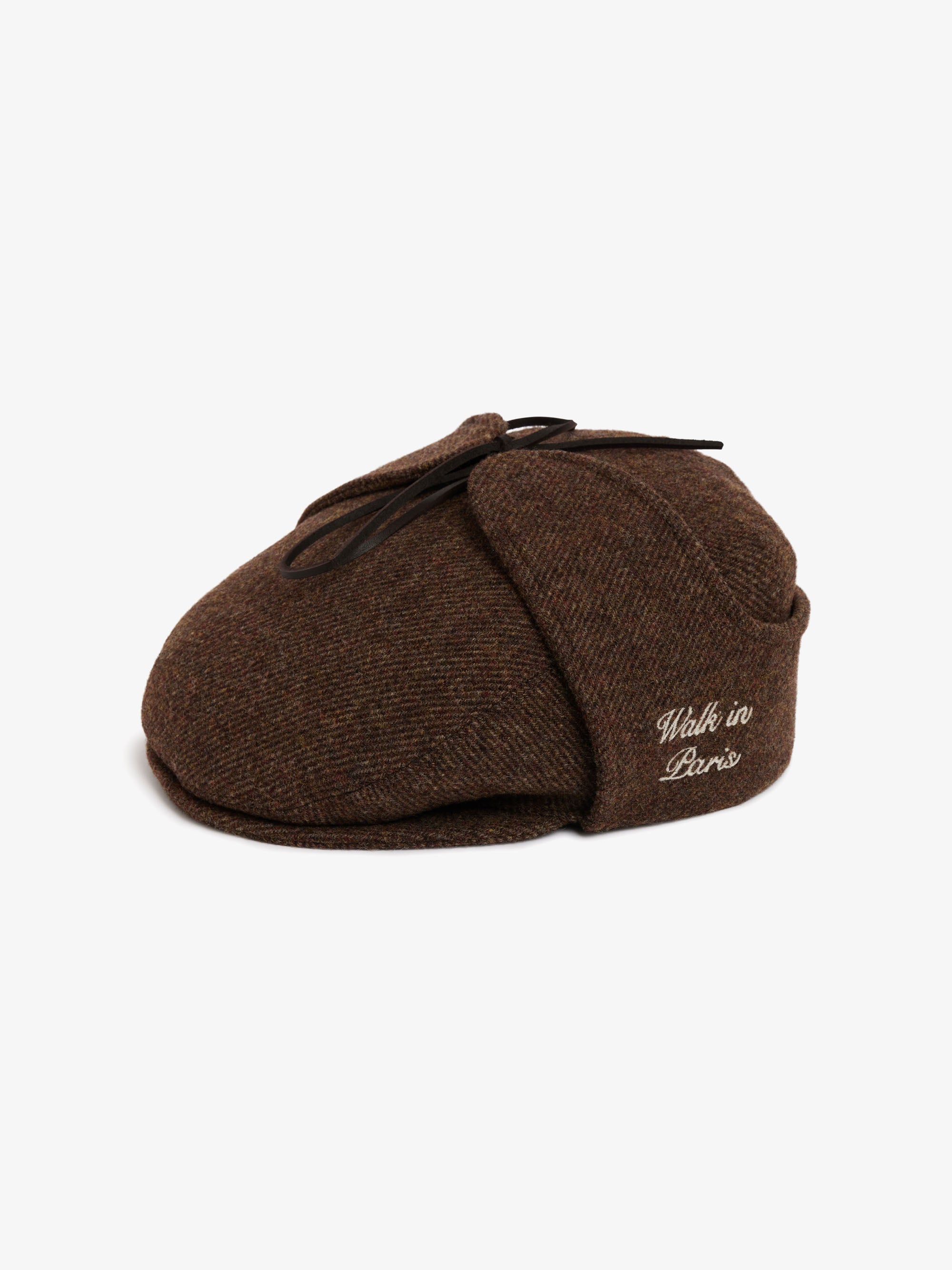 Brown wool Sherlock beret 1