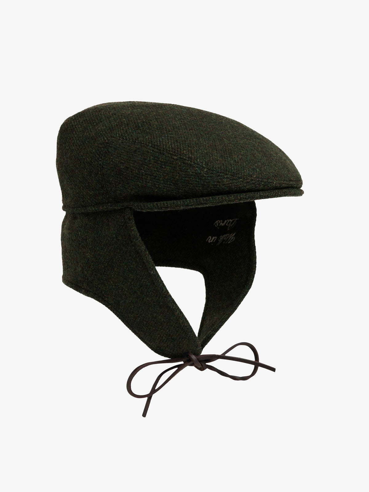 Forest green wool Sherlock beret