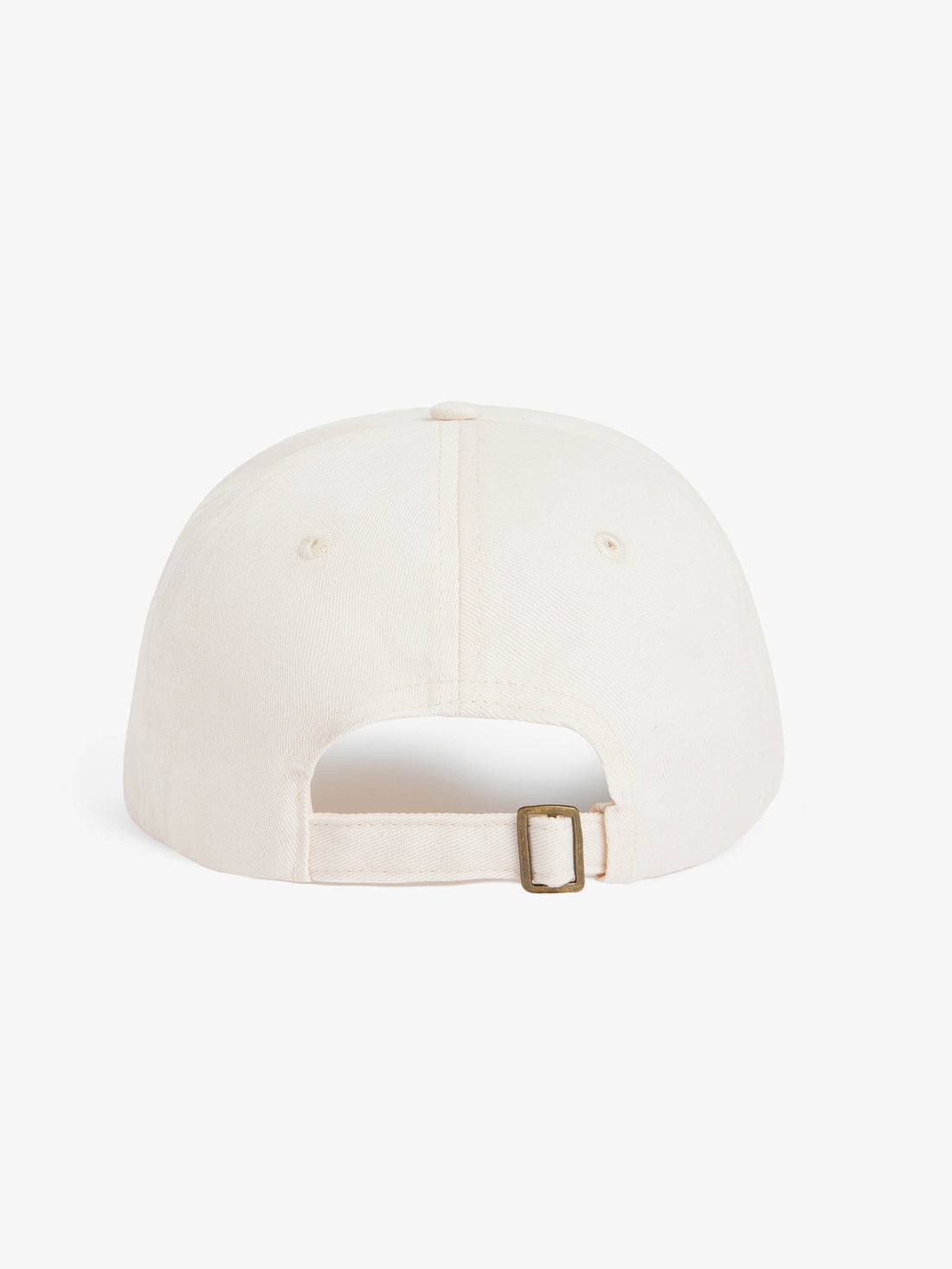 The beige baseball cap