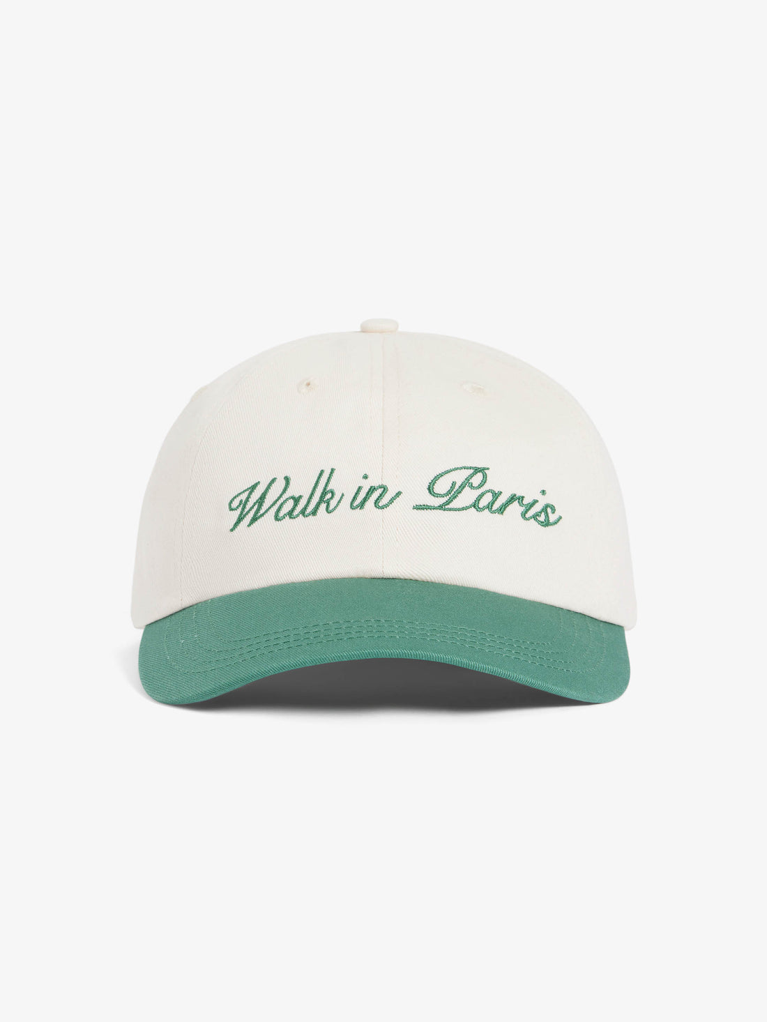 The beige baseball cap