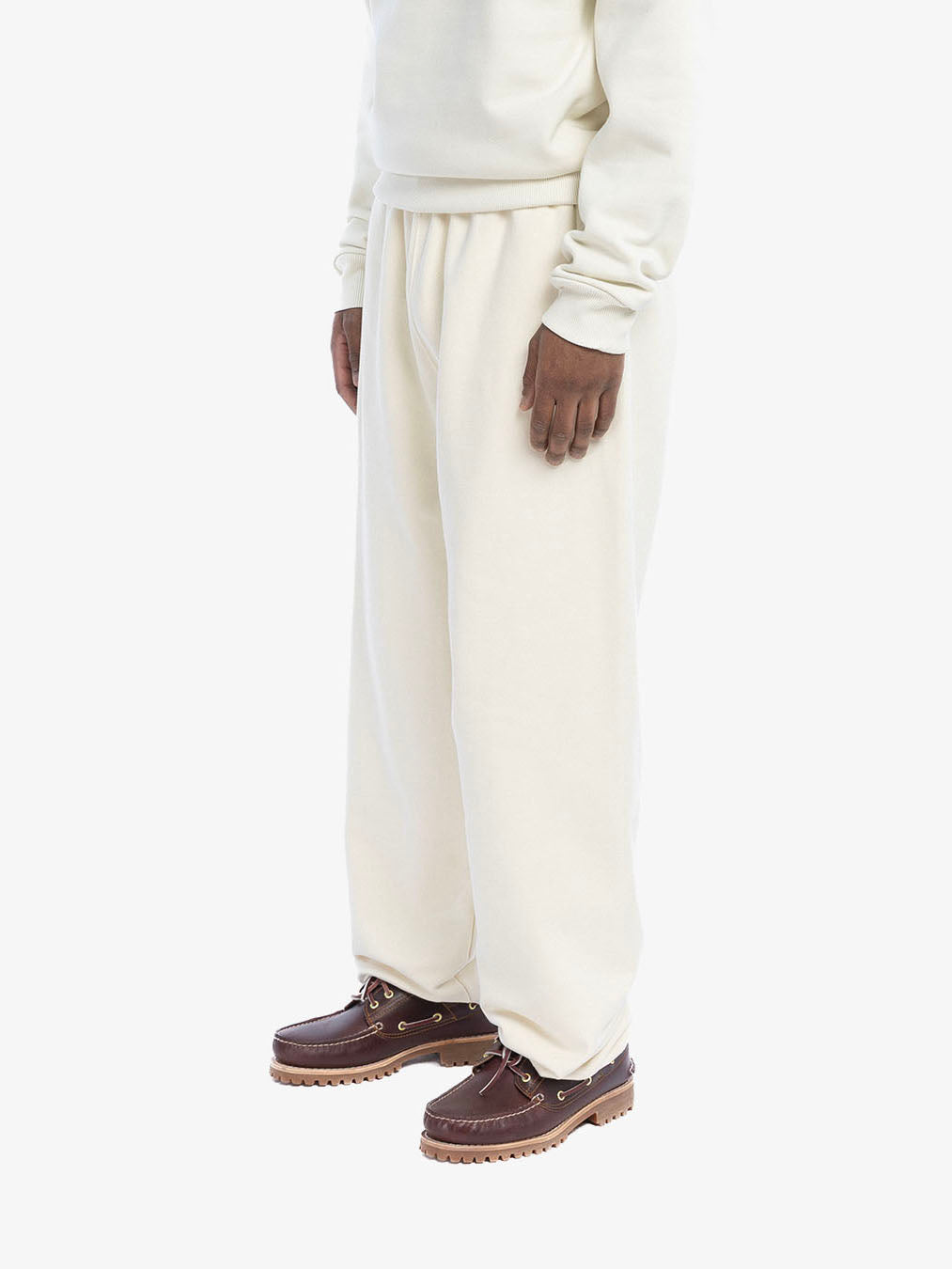 Beige fleece jogging pants 3