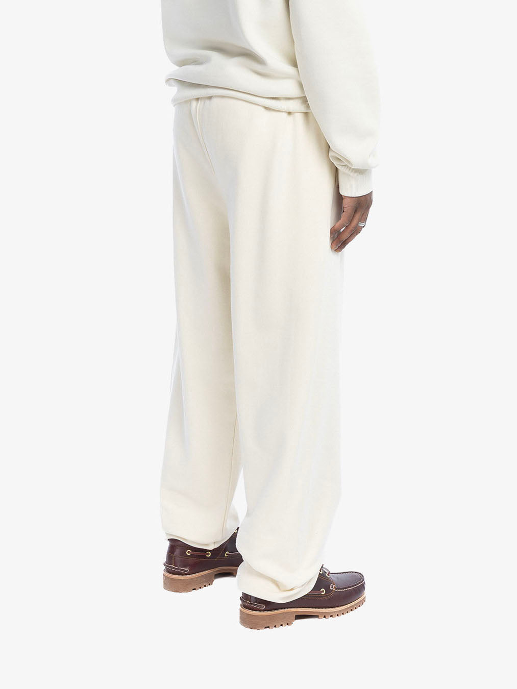 Beige fleece jogging pants 4
