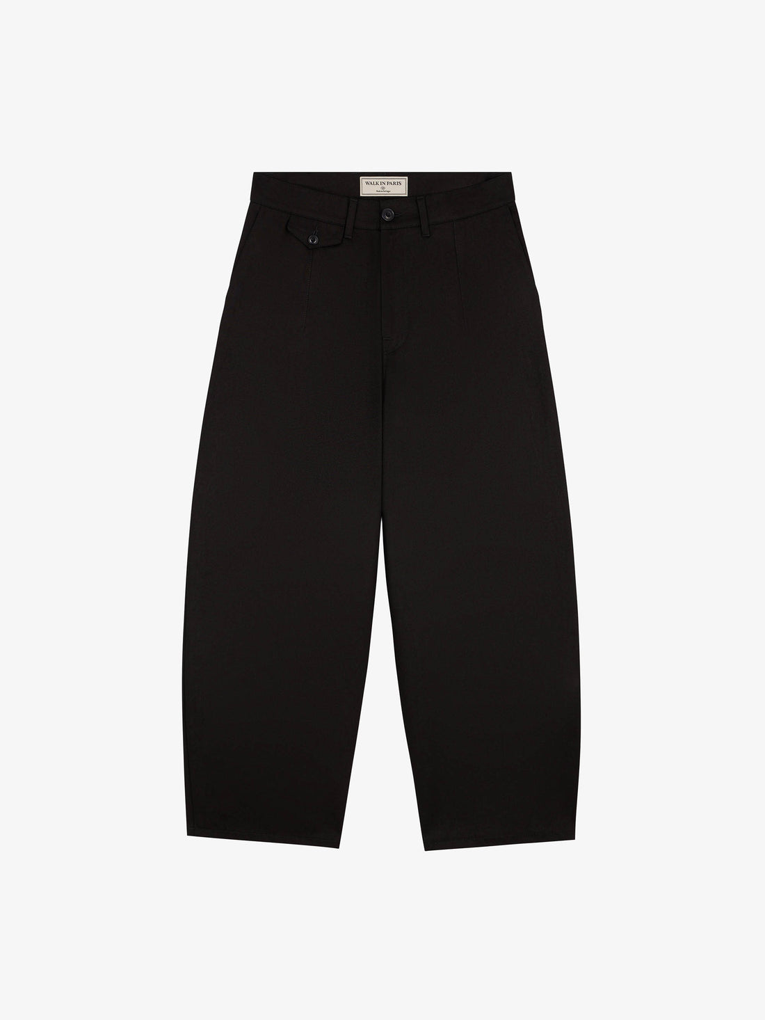Le pantalon ballon noir en coton