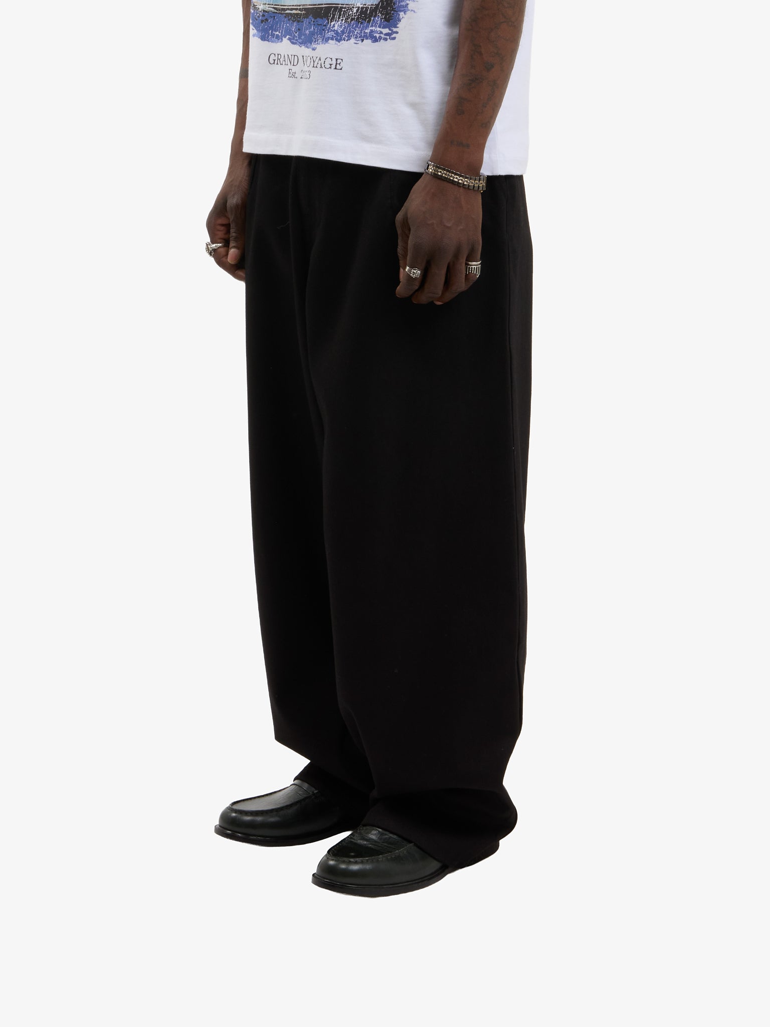 Le pantalon ballon noir en coton 6