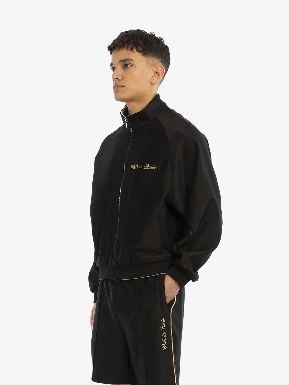 La veste de jogging héritage noire