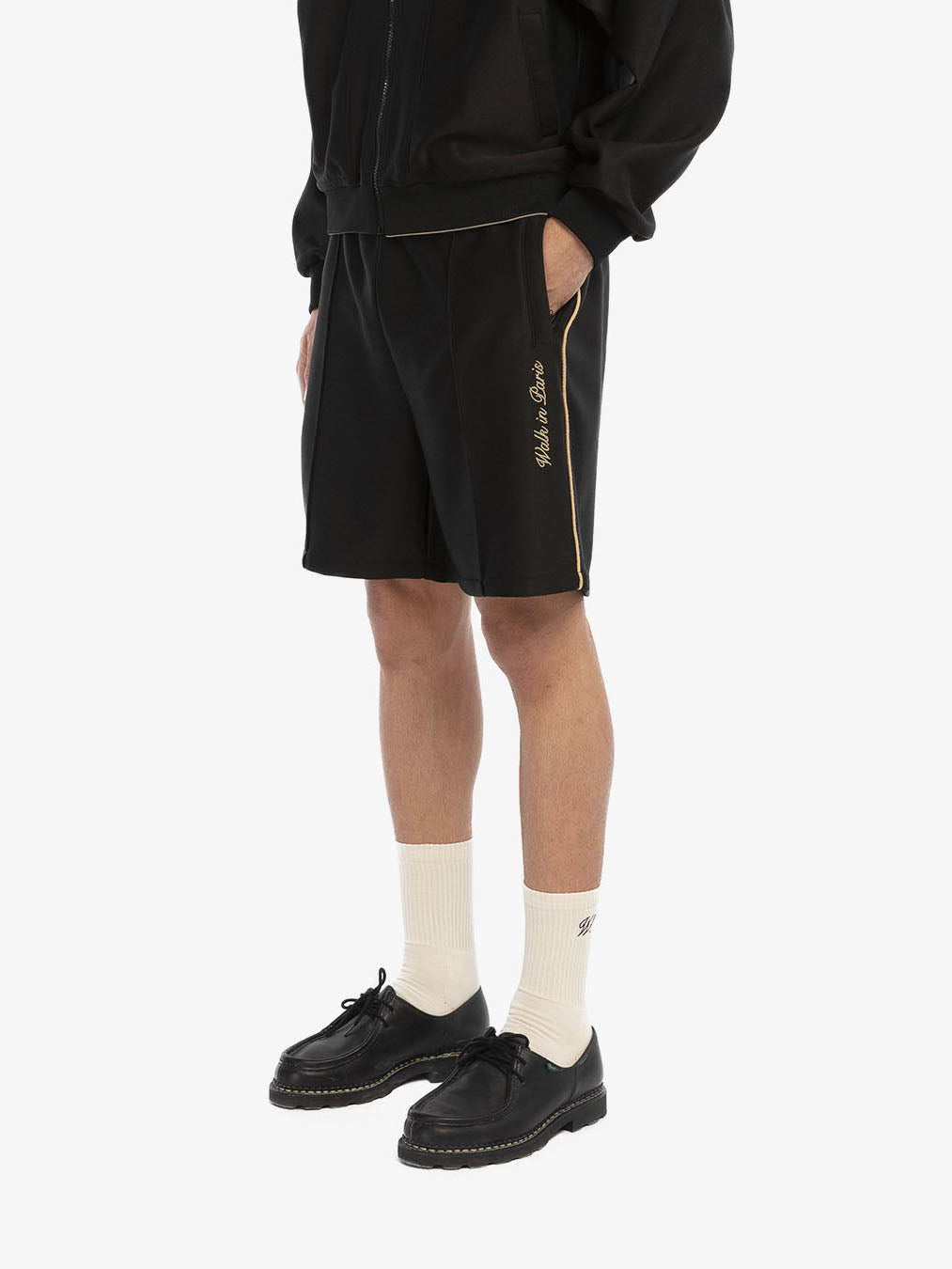 Le short de jogging héritage noir