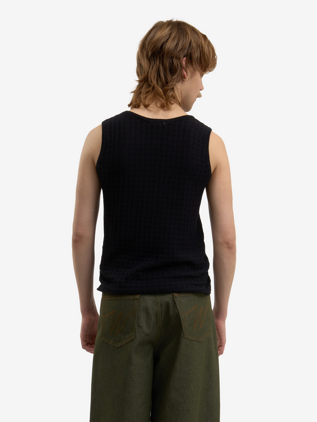 The black knit tank top