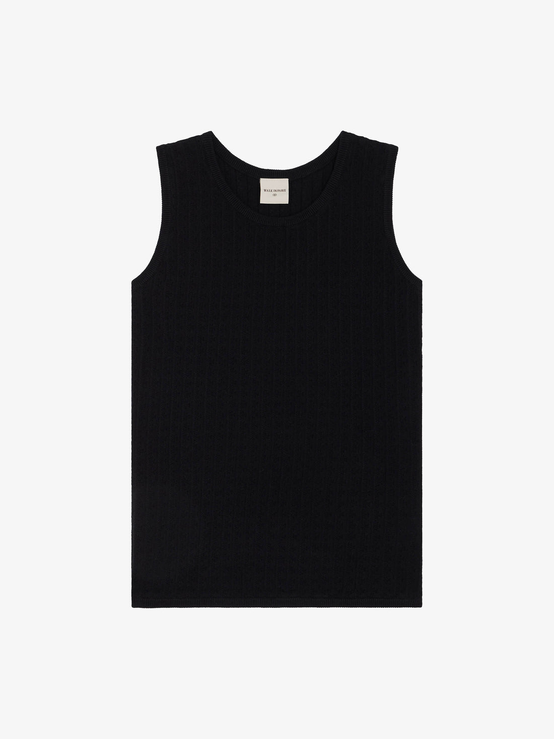 The black knit tank top