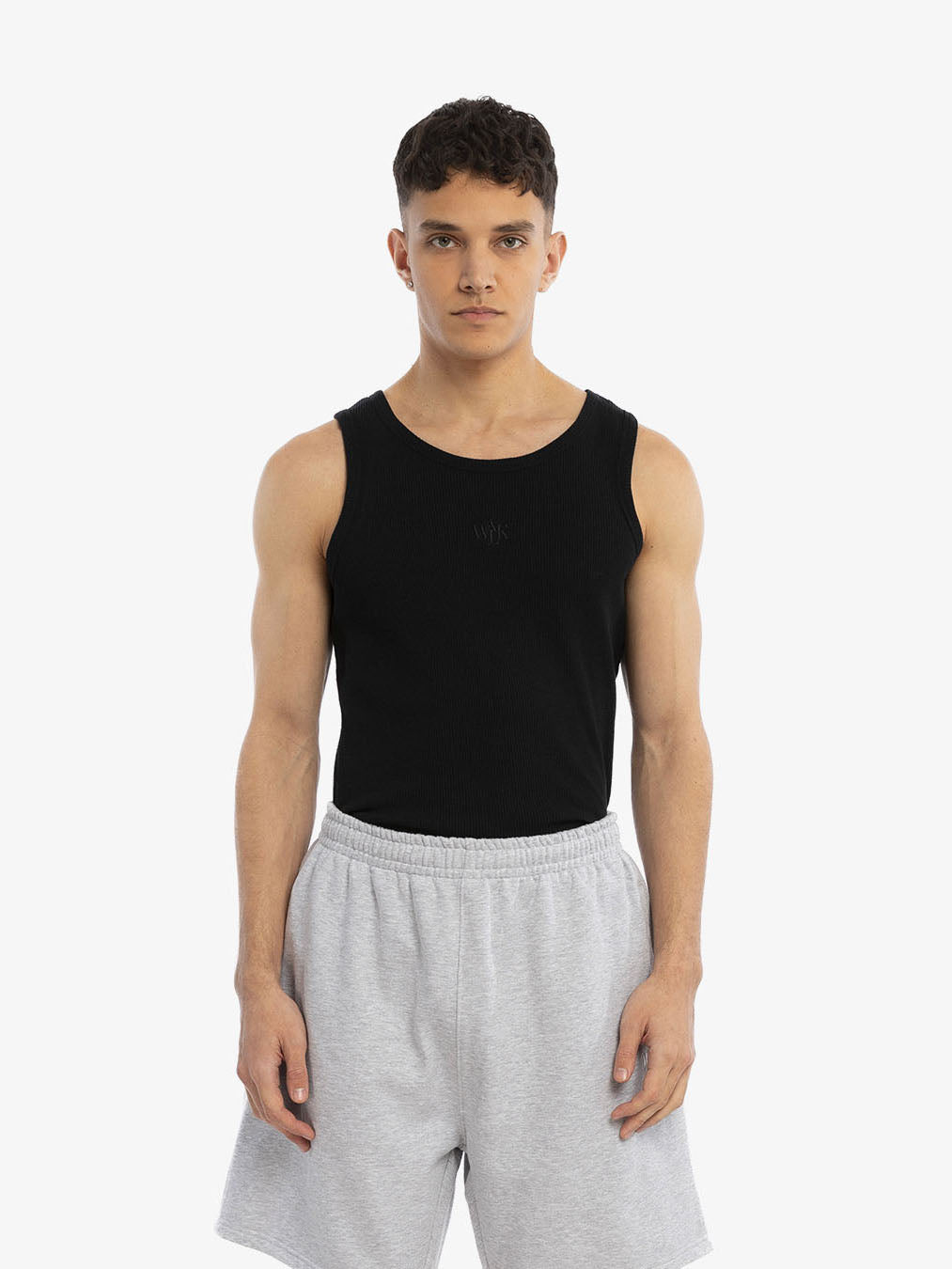 Le débardeur gaufré noir 2