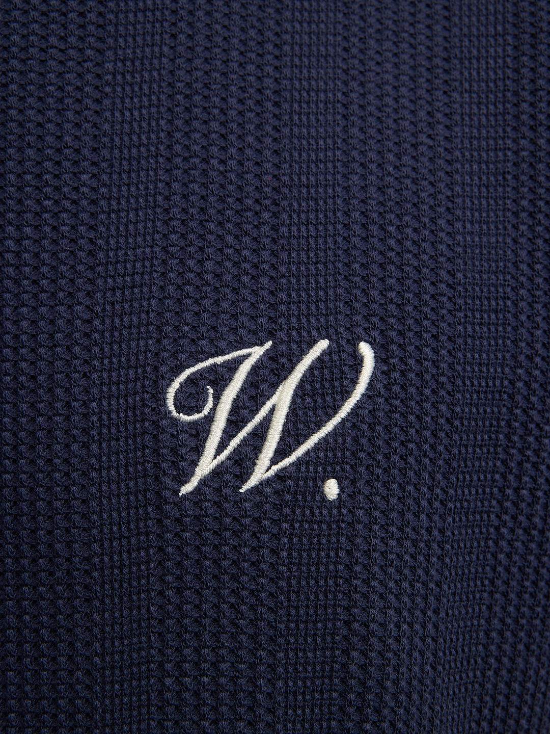 The blue knit t-shirt