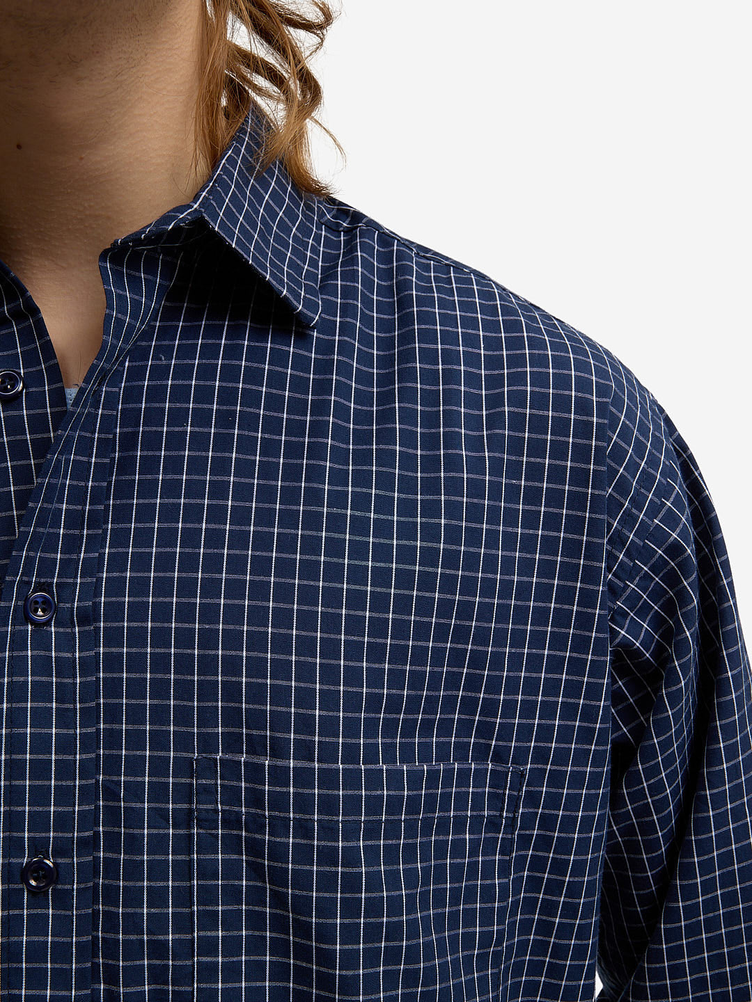 The blue plaid shirt 7