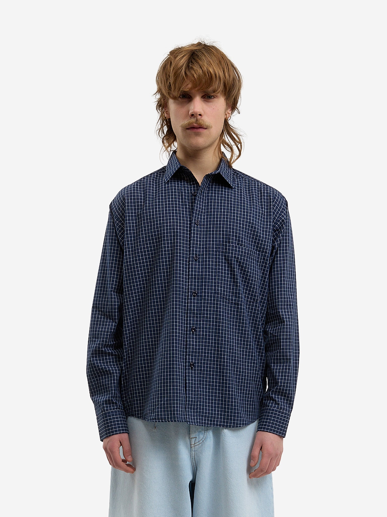 The blue plaid shirt 2