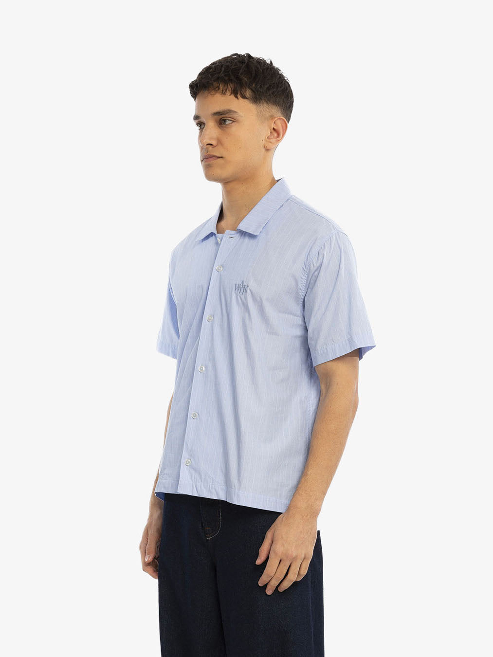 La chemise manches courtes bleue 3