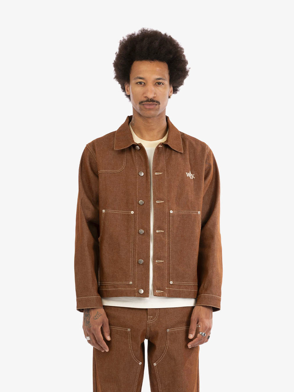 The brown denim carpenter's jacket 2