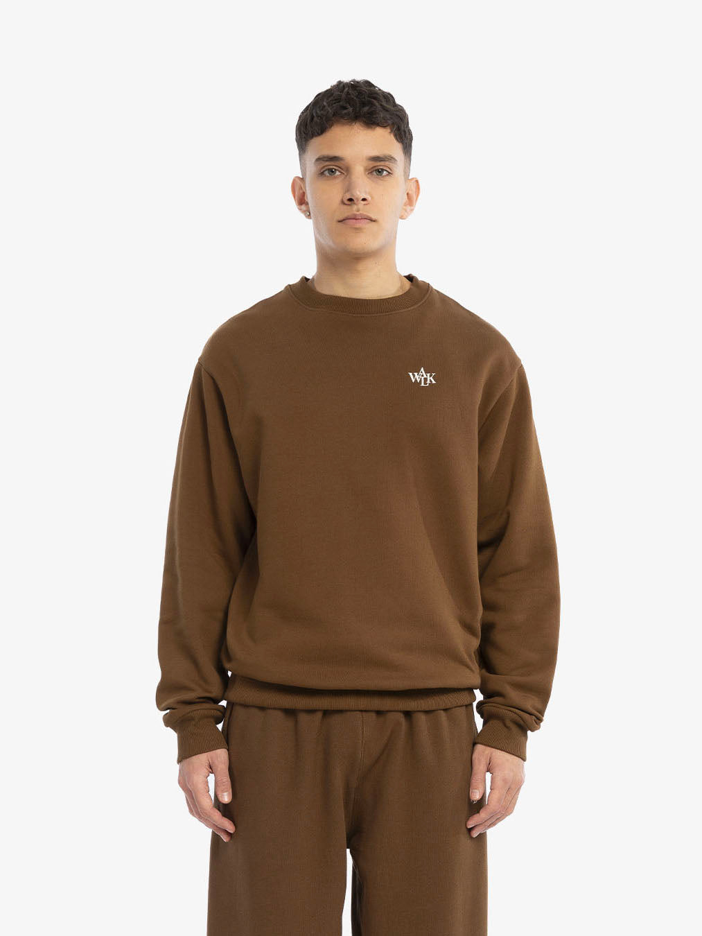 The brown fleece sweatshirt 2