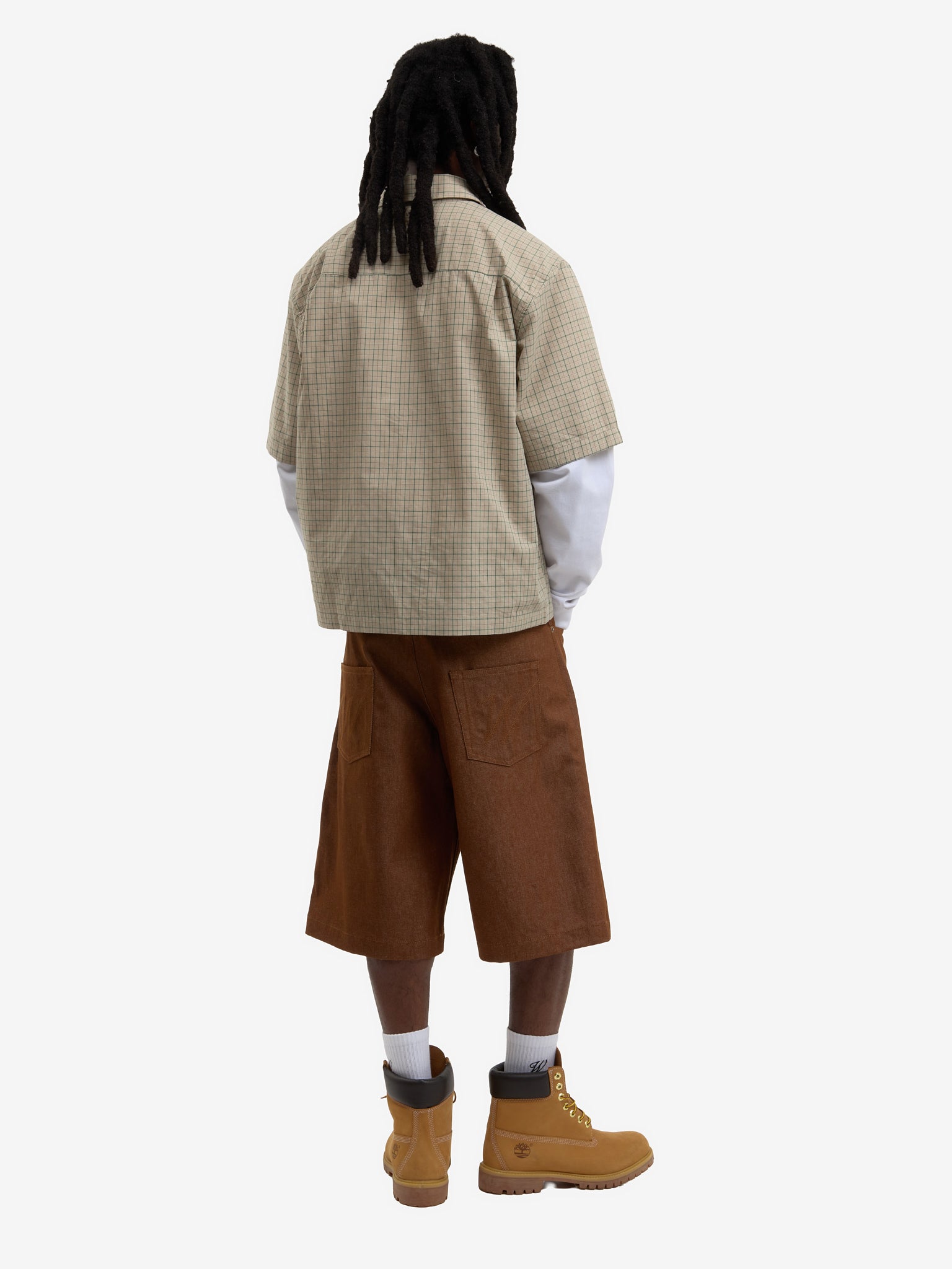 Le short en jean baggy marron 7