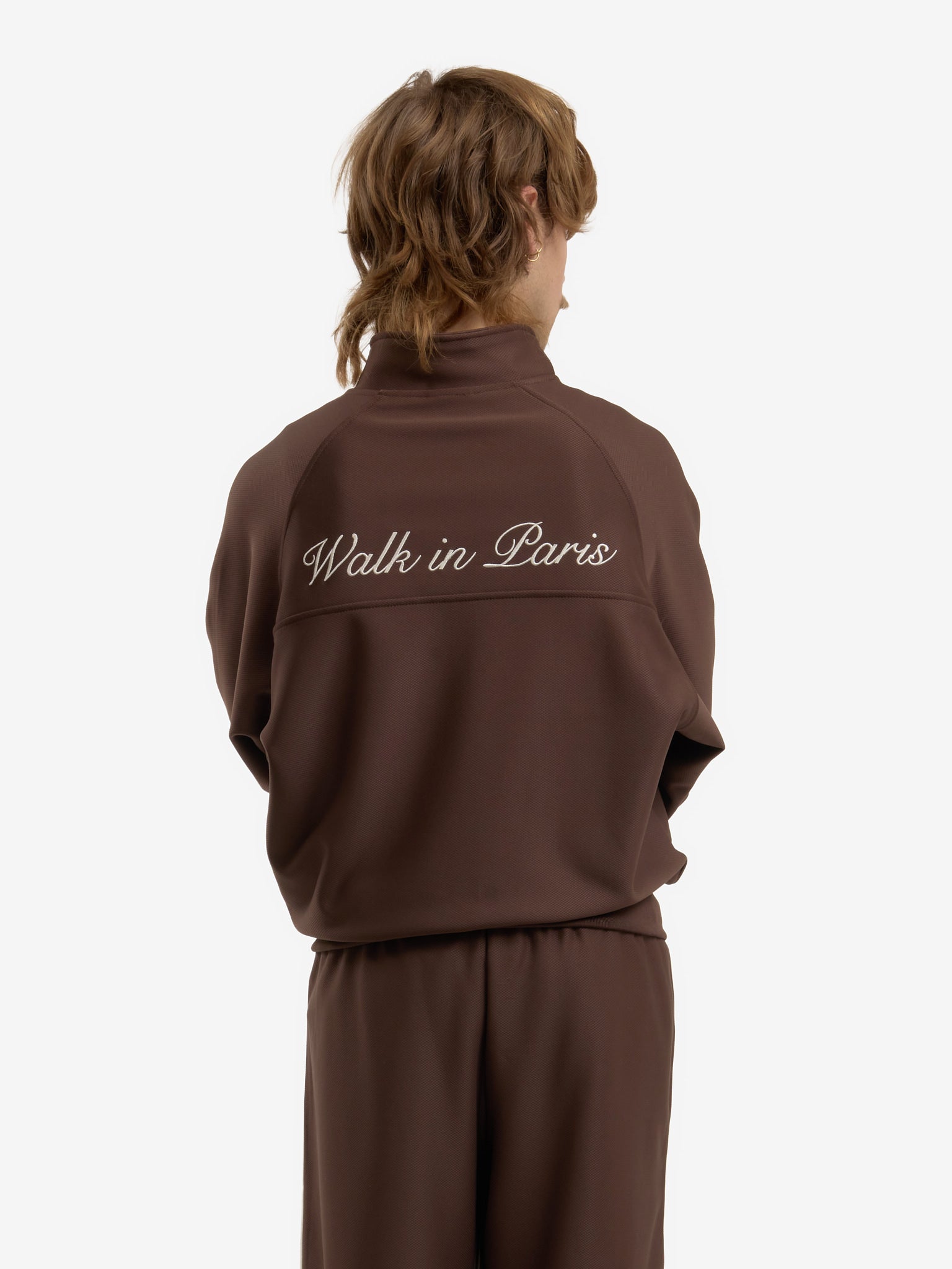 The brown Heritage jogging jacket 6