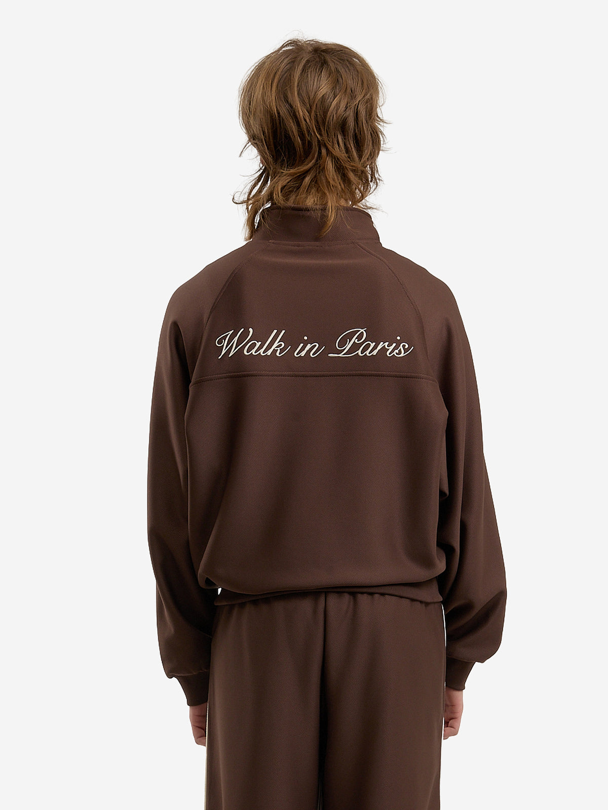 The brown Heritage jogging jacket