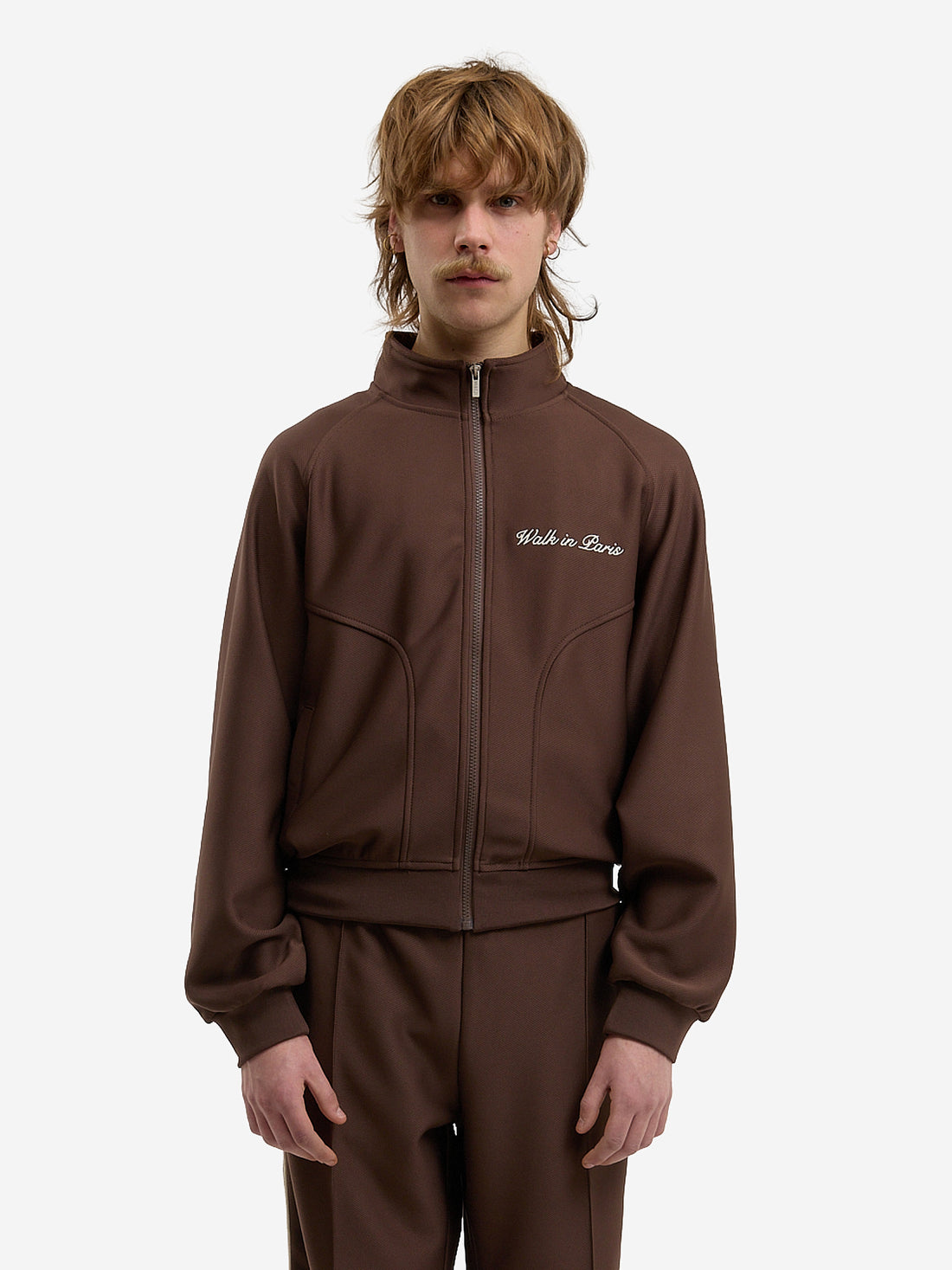 The brown Heritage jogging jacket