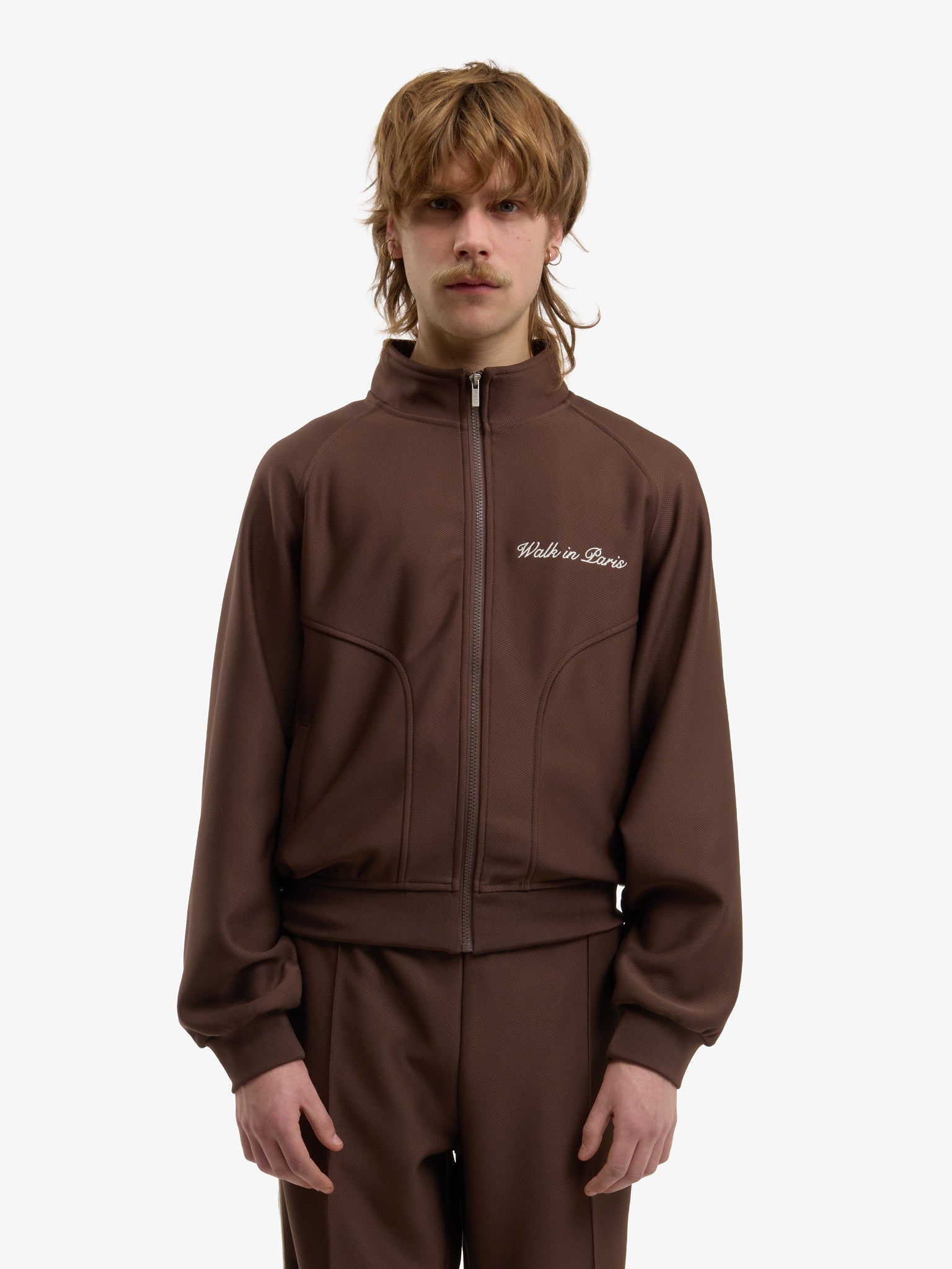 The brown Heritage jogging jacket 3