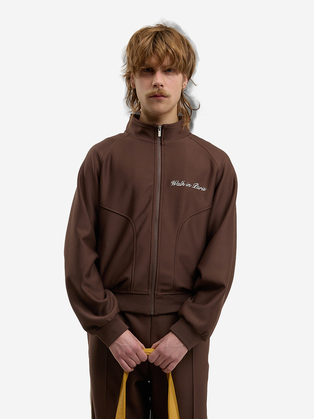 The brown Heritage jogging jacket