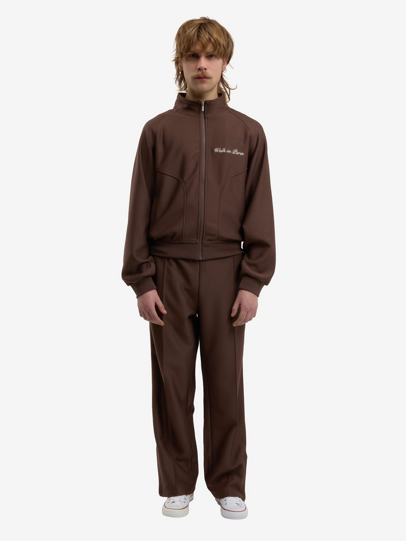 The brown Heritage jogging jacket 7