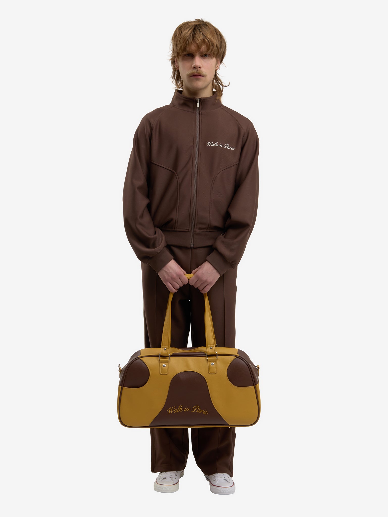 The brown Heritage jogging jacket 8