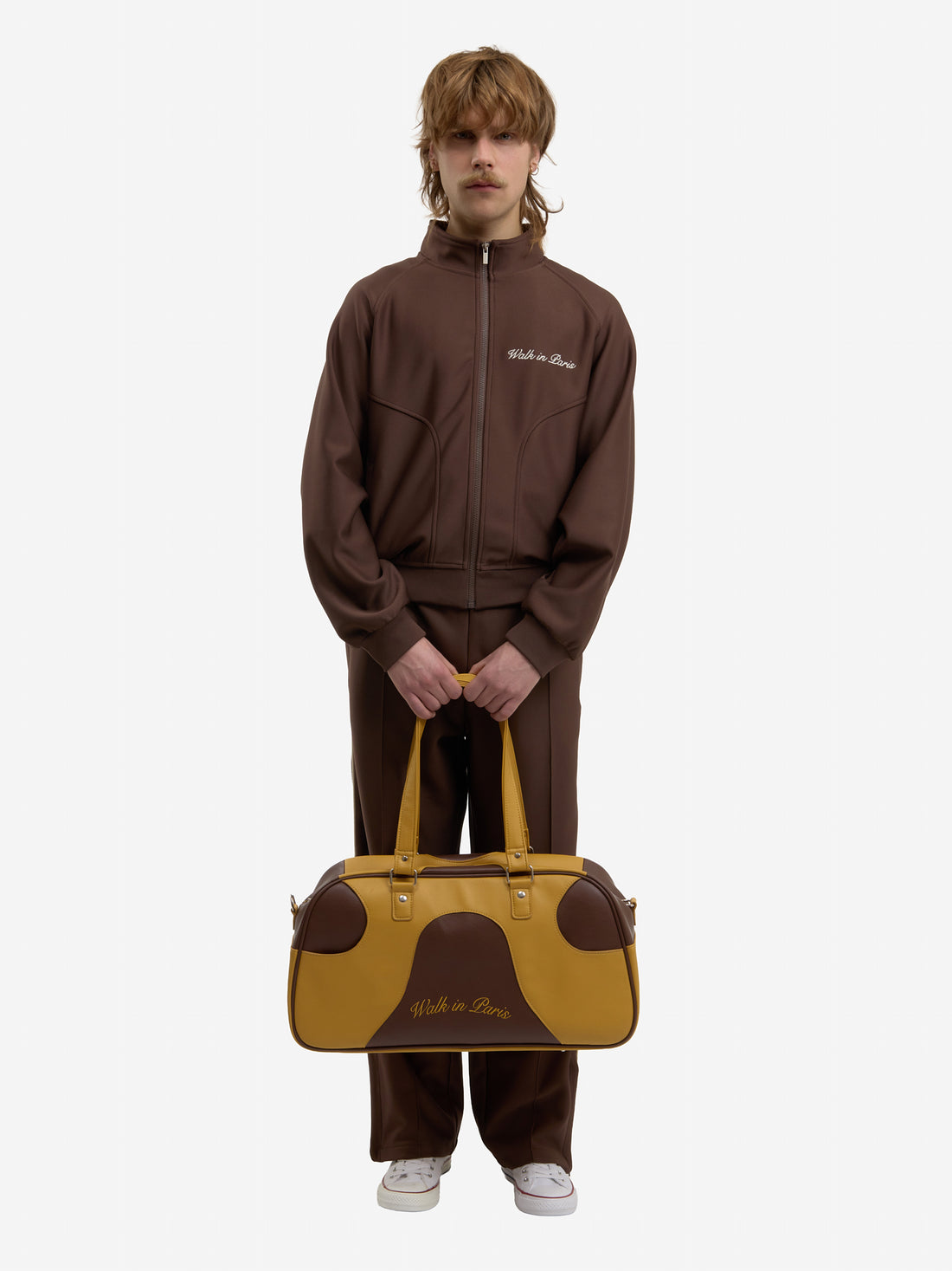 The brown Heritage jogging jacket