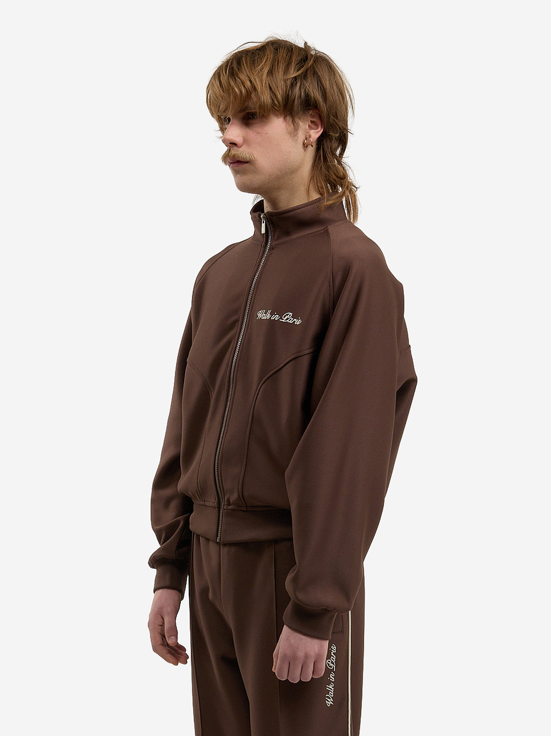 The brown Heritage jogging jacket