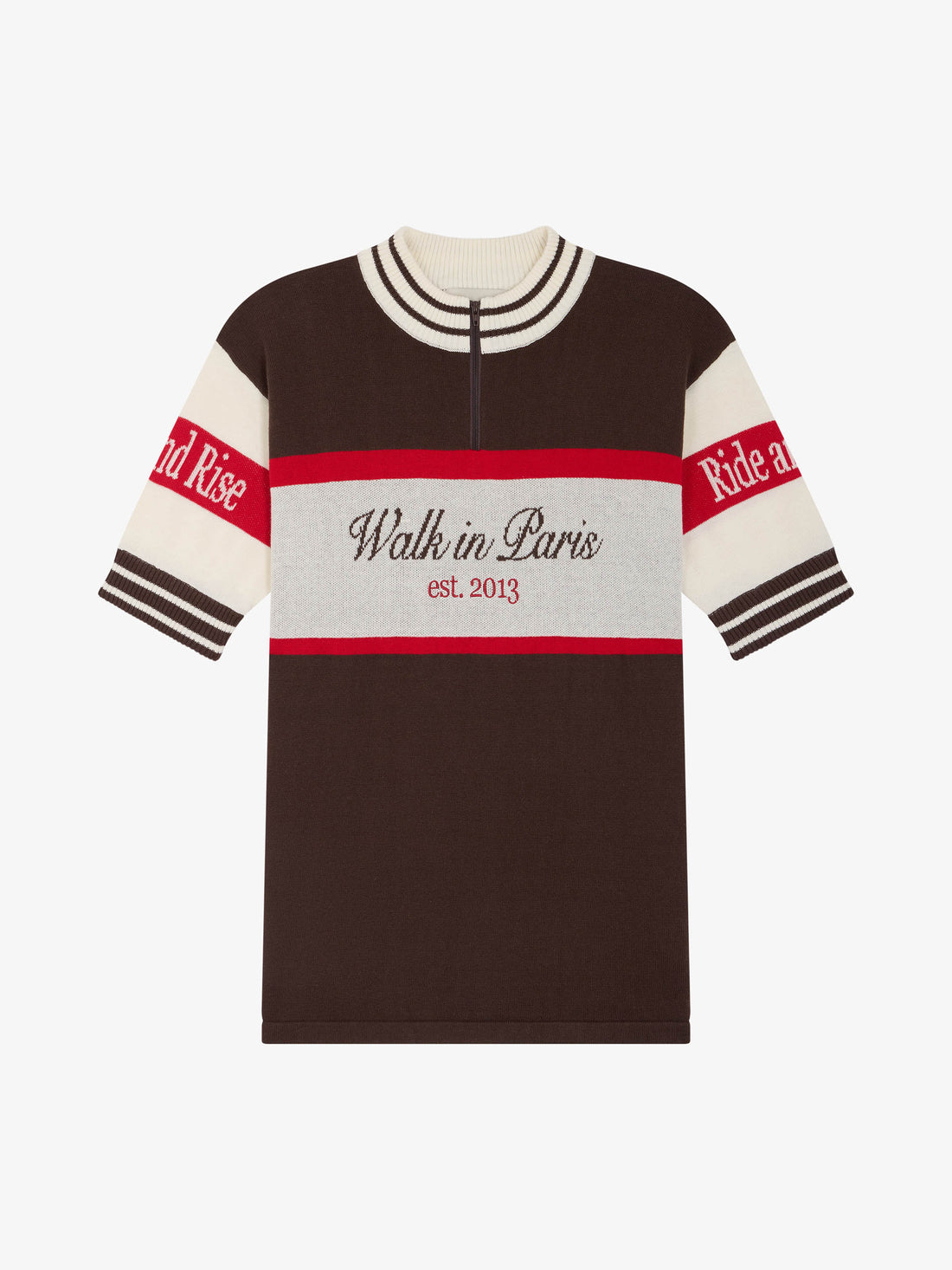 Le maillot de cycliste en maille marron