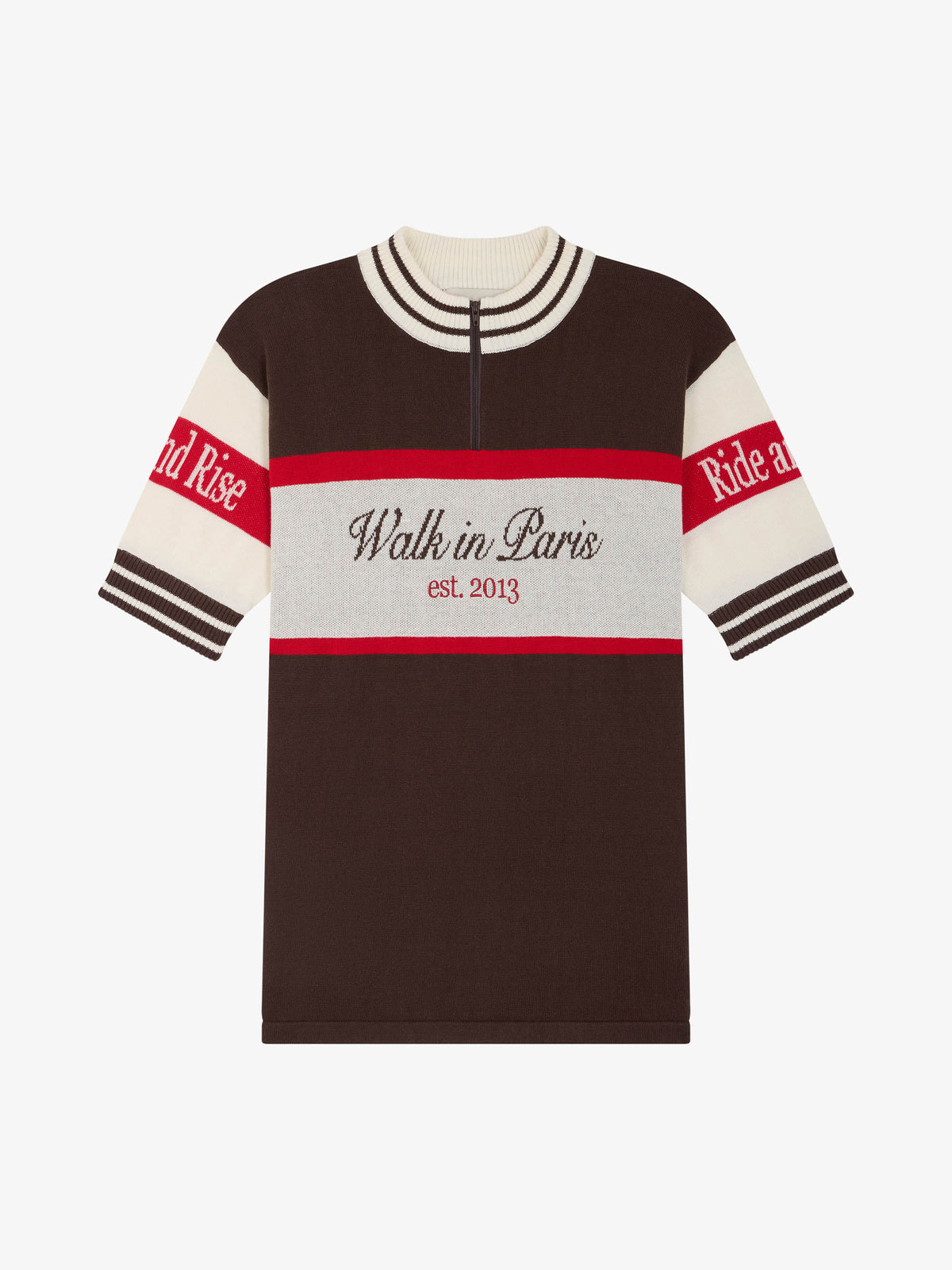 The brown mesh cycling jersey