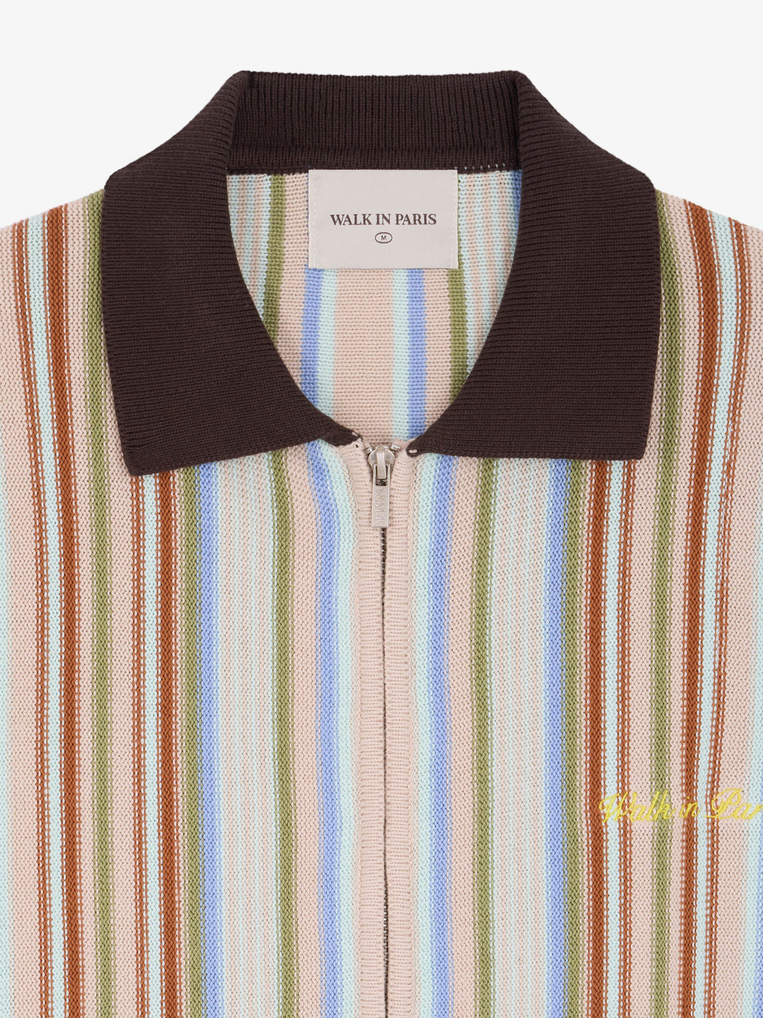 The brown striped cardigan