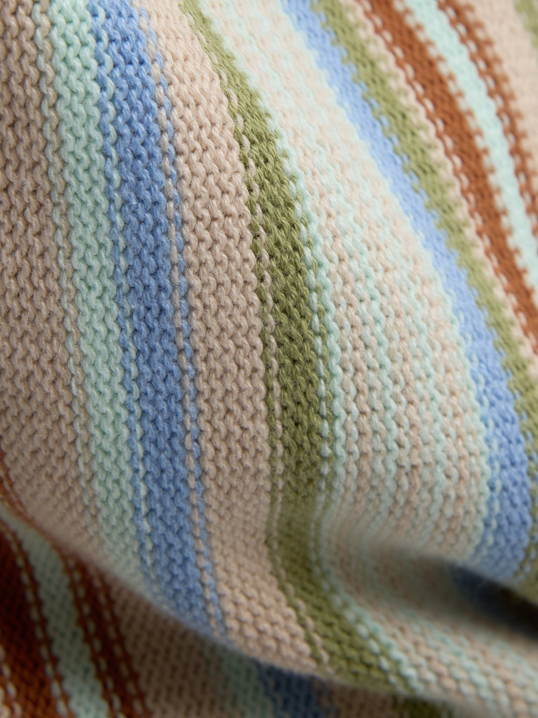 The brown striped cardigan