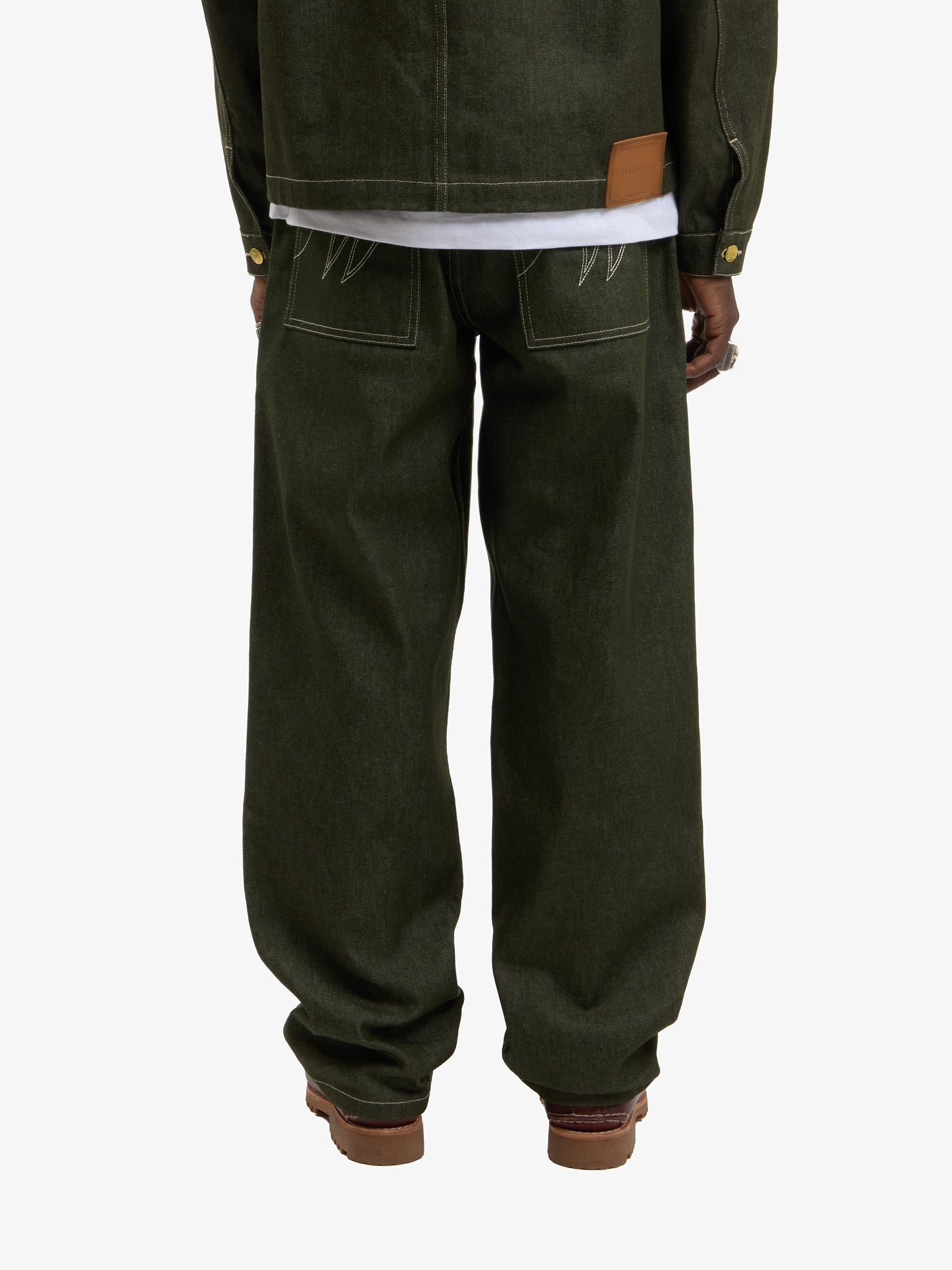 Le pantalon du menuisier en denim vert 9