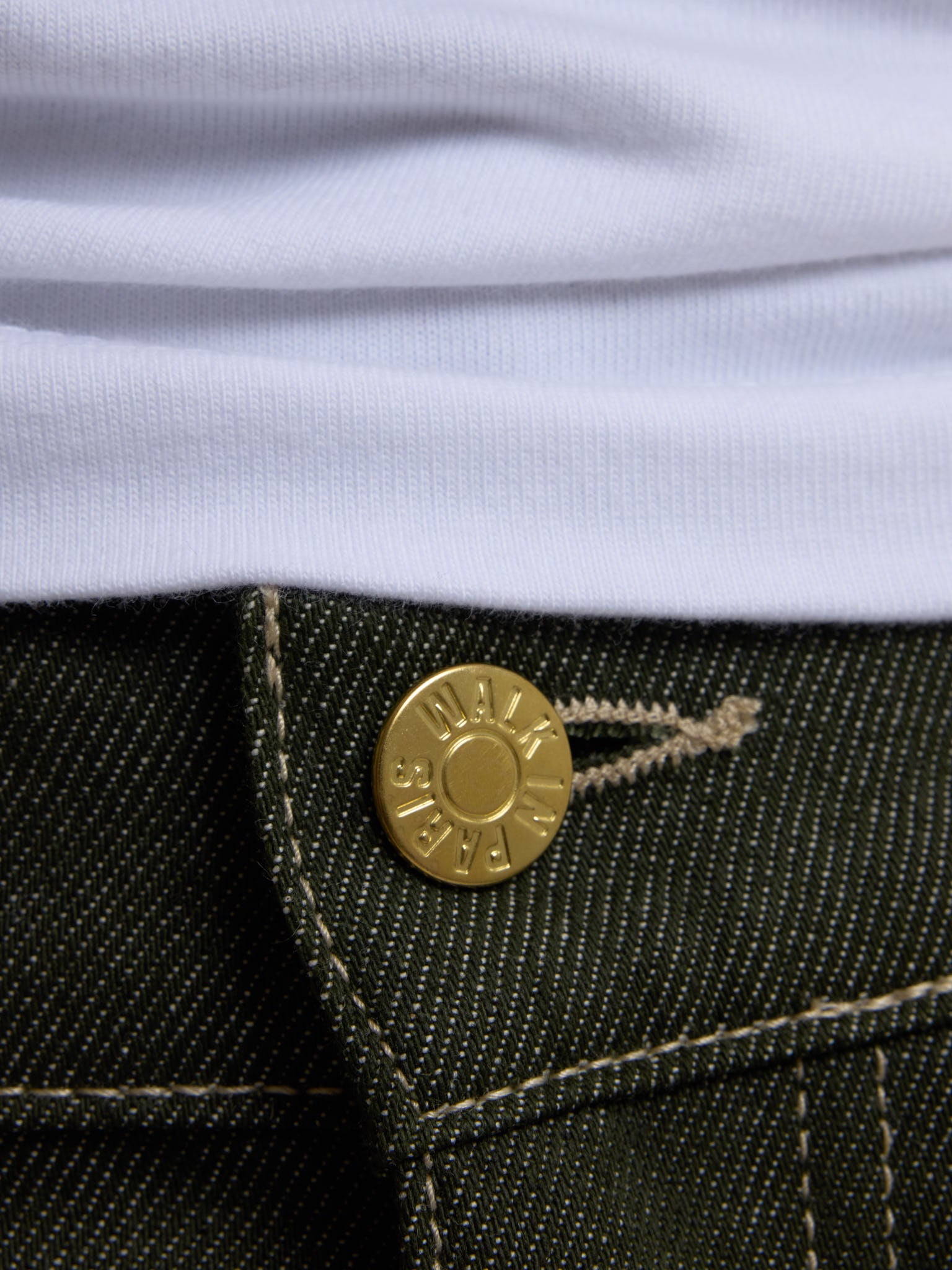 Le pantalon du menuisier en denim vert 13