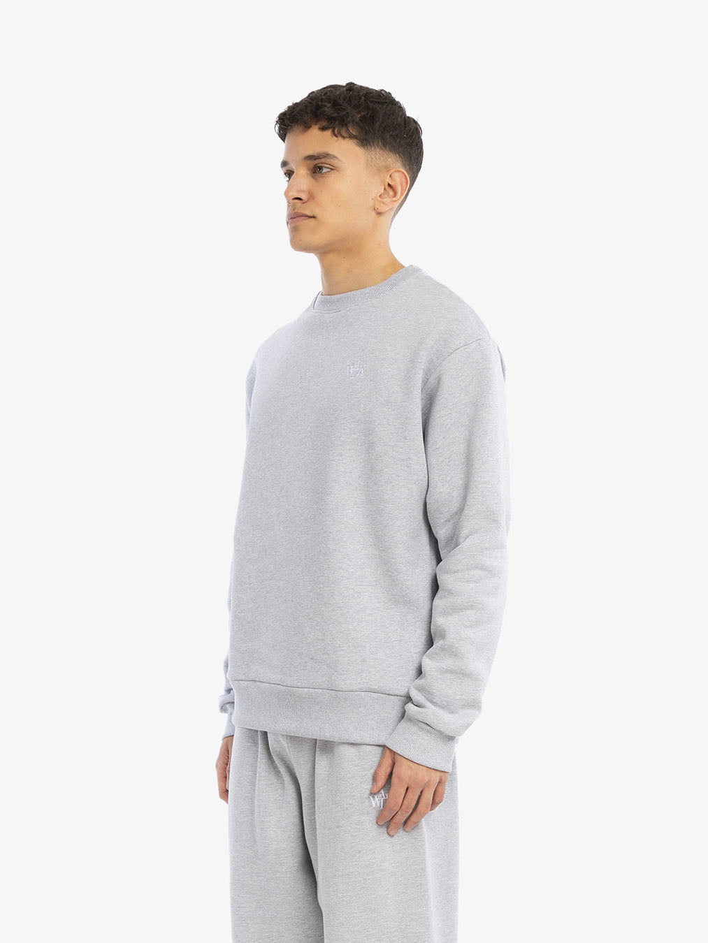 Le sweat-shirt molletonné gris 3