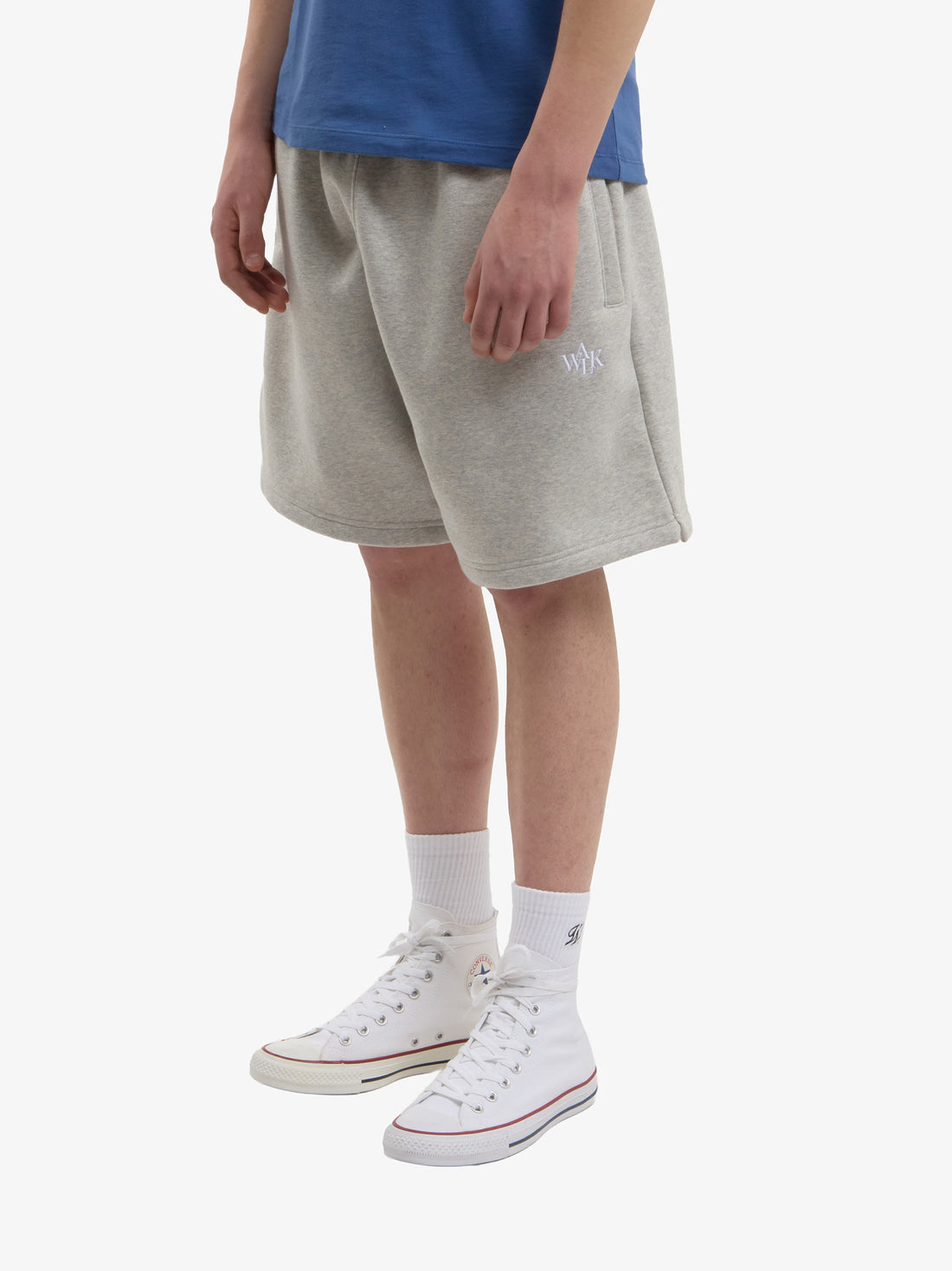 The grey fleece shorts