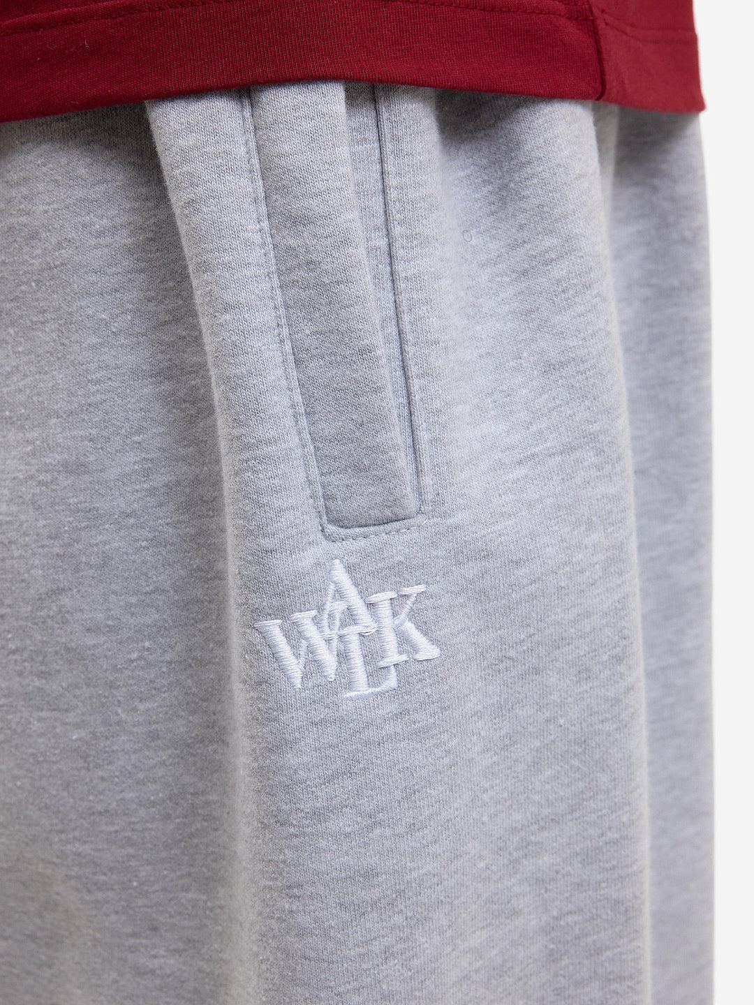 The grey jogging pants