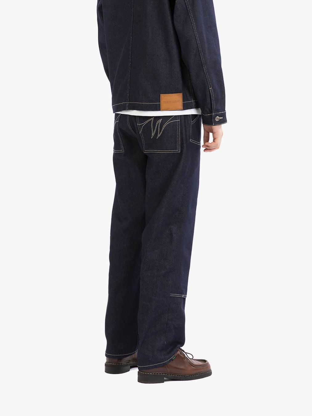 Raw denim carpenter pants 5
