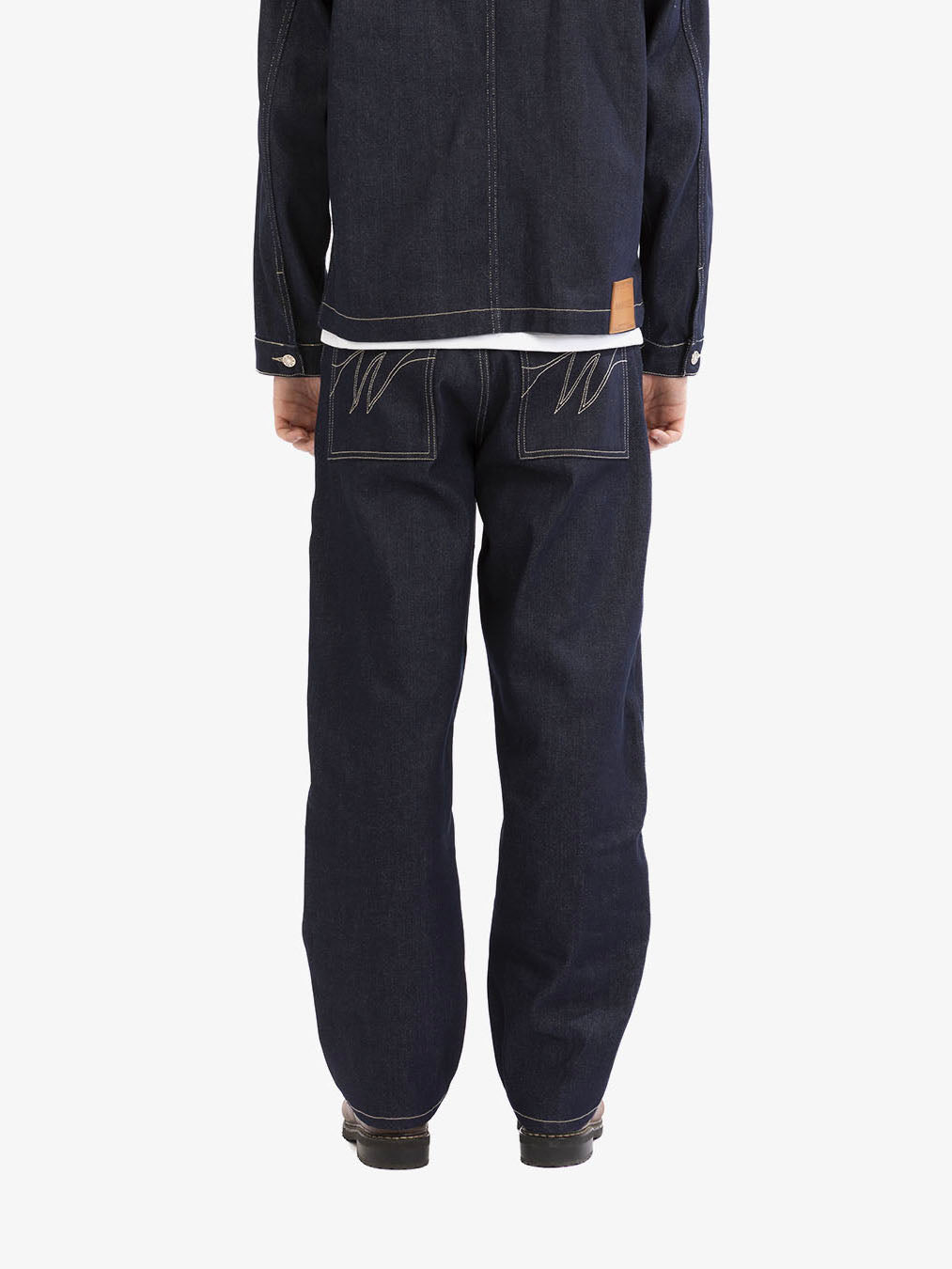 Raw denim carpenter pants 6