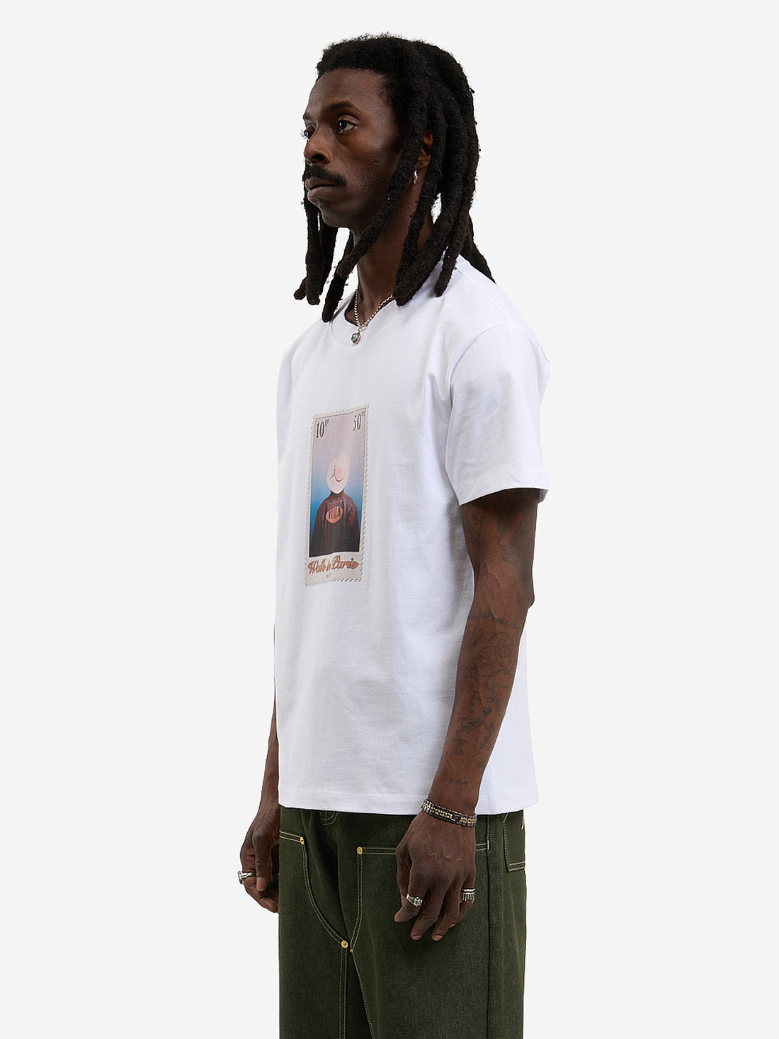 The "Leather Jacket" stamp t-shirt