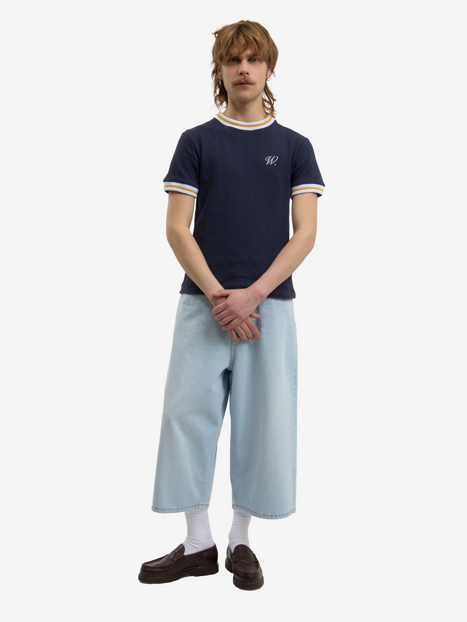 Le short ballon en denim clair délavé 5