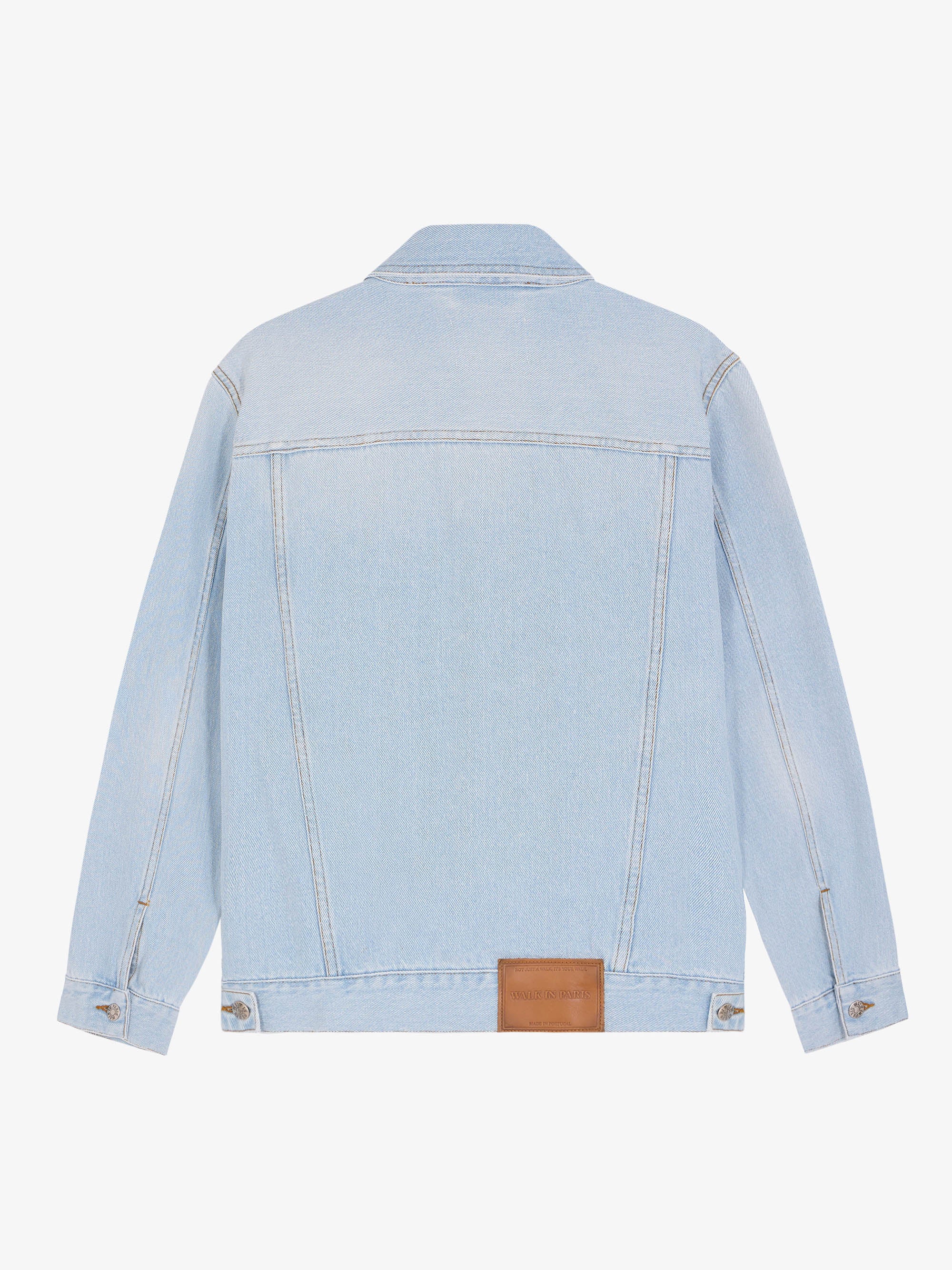 La veste du postier en denim clair délavé 2