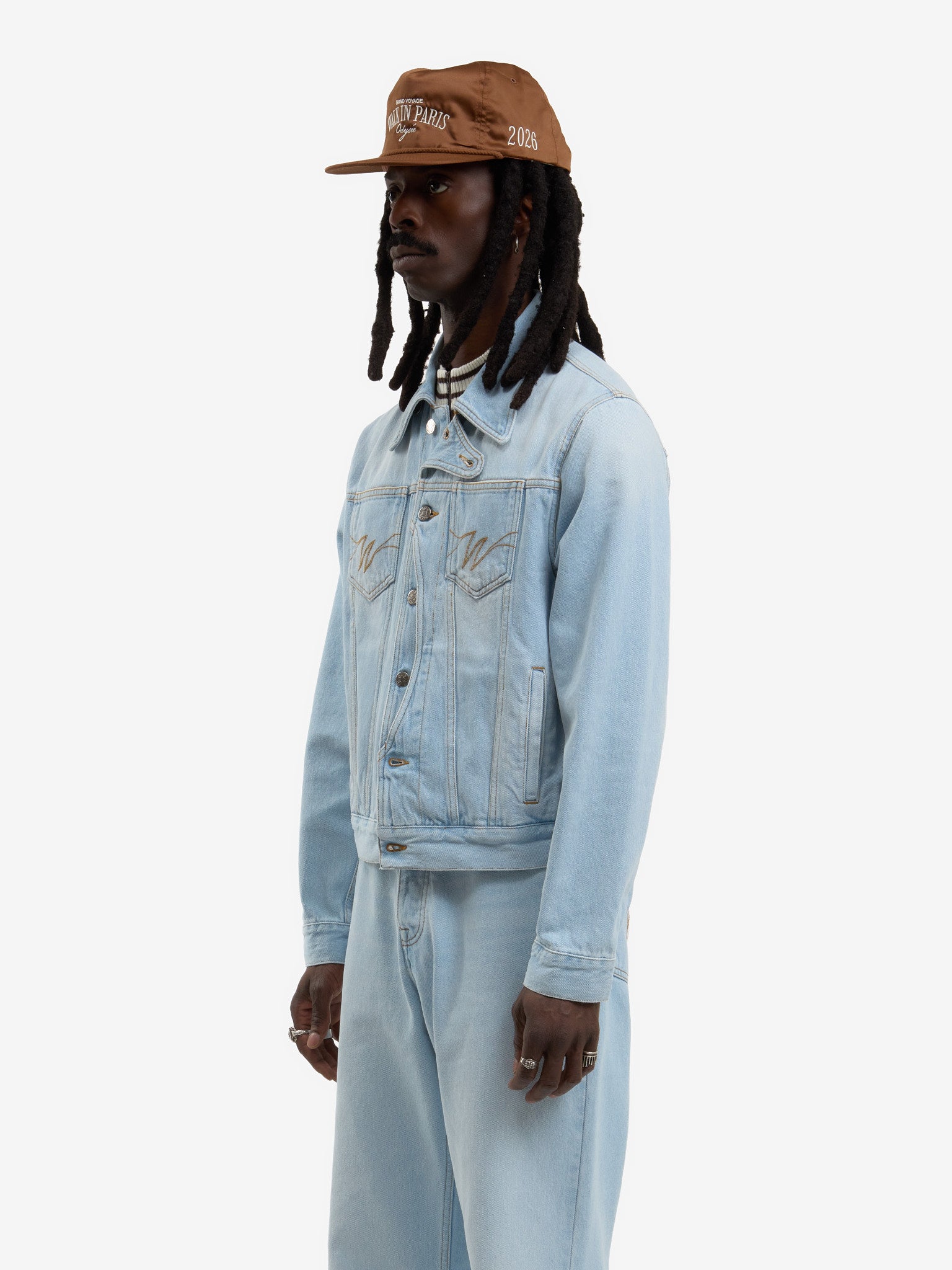 La veste du postier en denim clair délavé 5