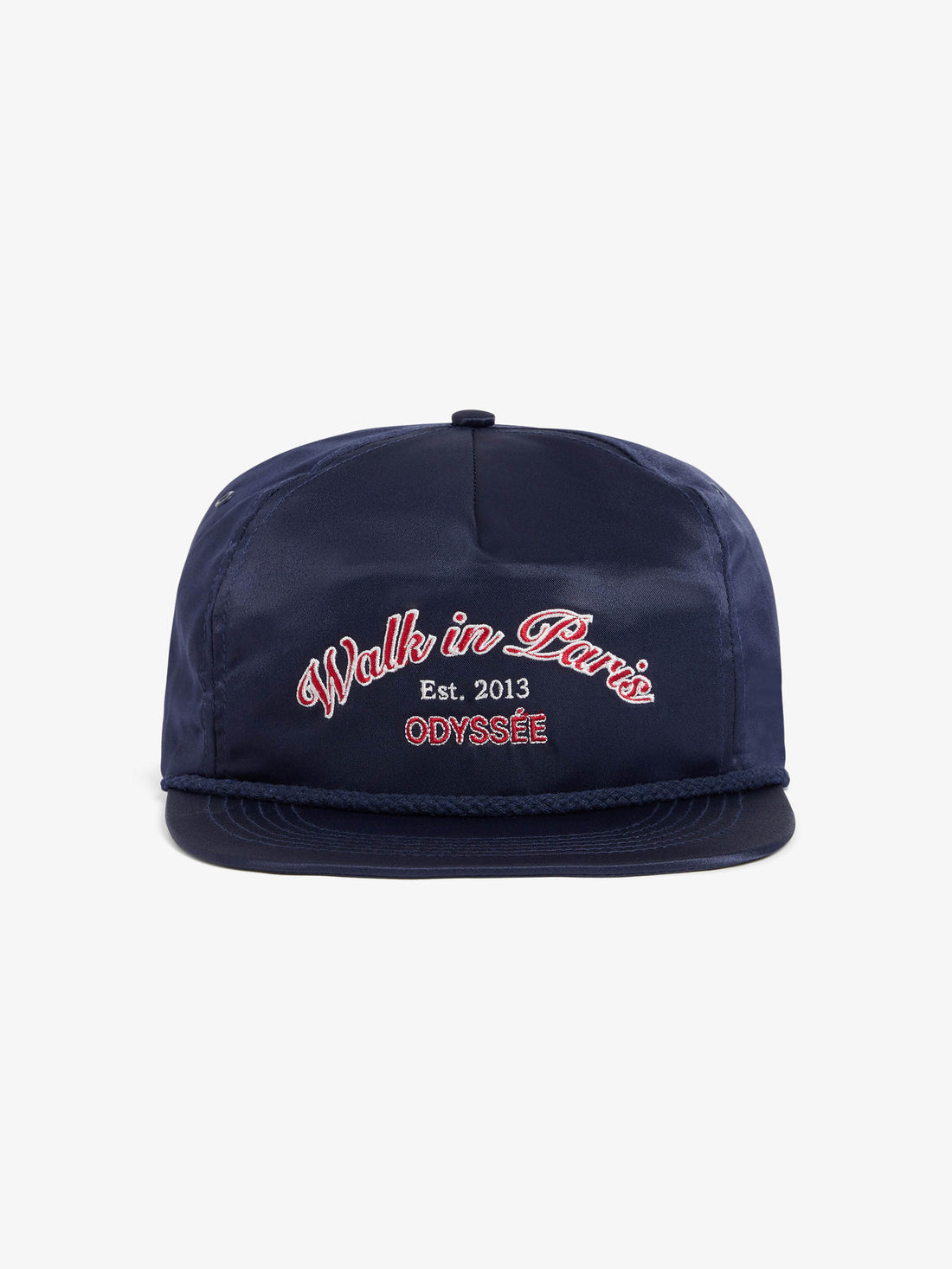 The blue satin Odyssey cap