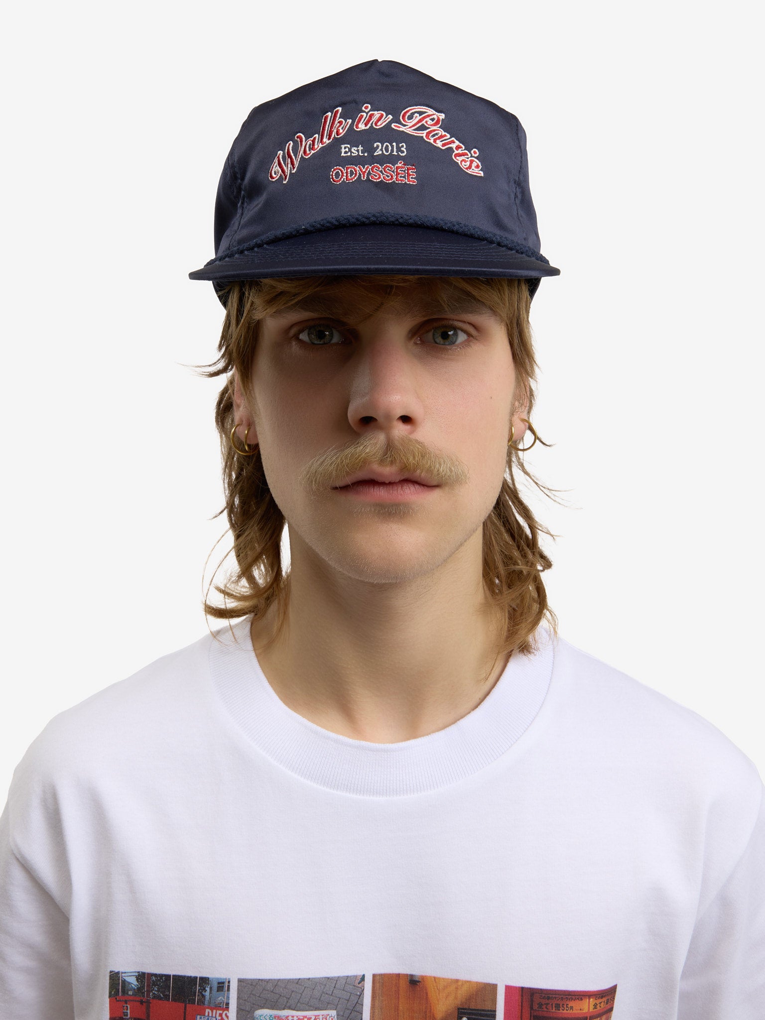 The blue satin Odyssey cap 4