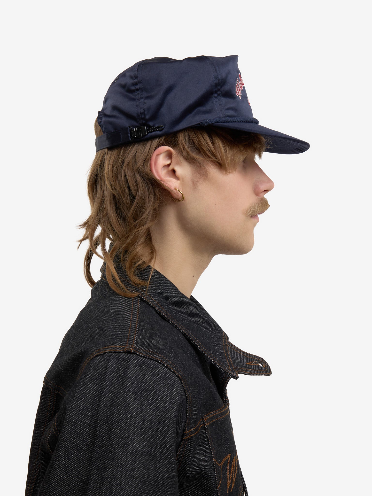 The blue satin Odyssey cap 8