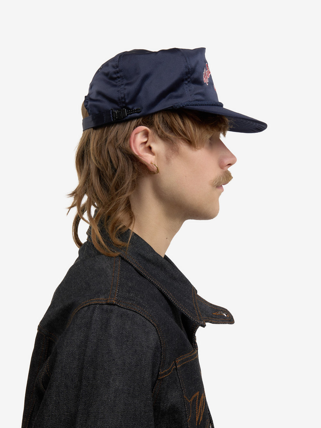 The blue satin Odyssey cap