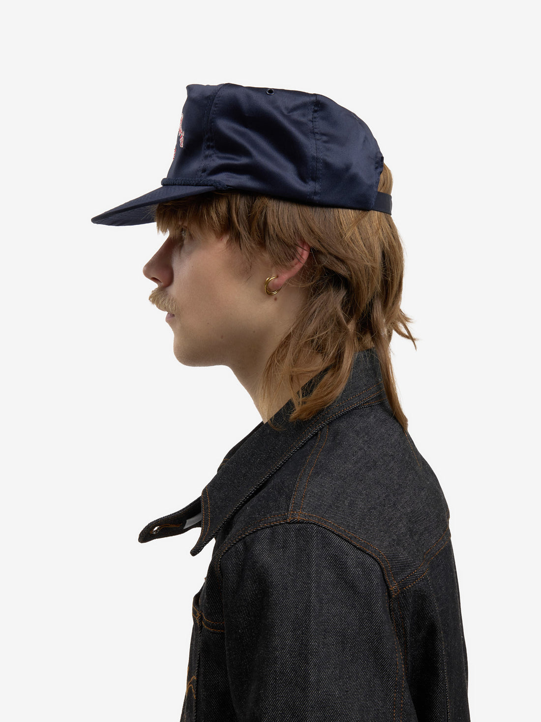 The blue satin Odyssey cap
