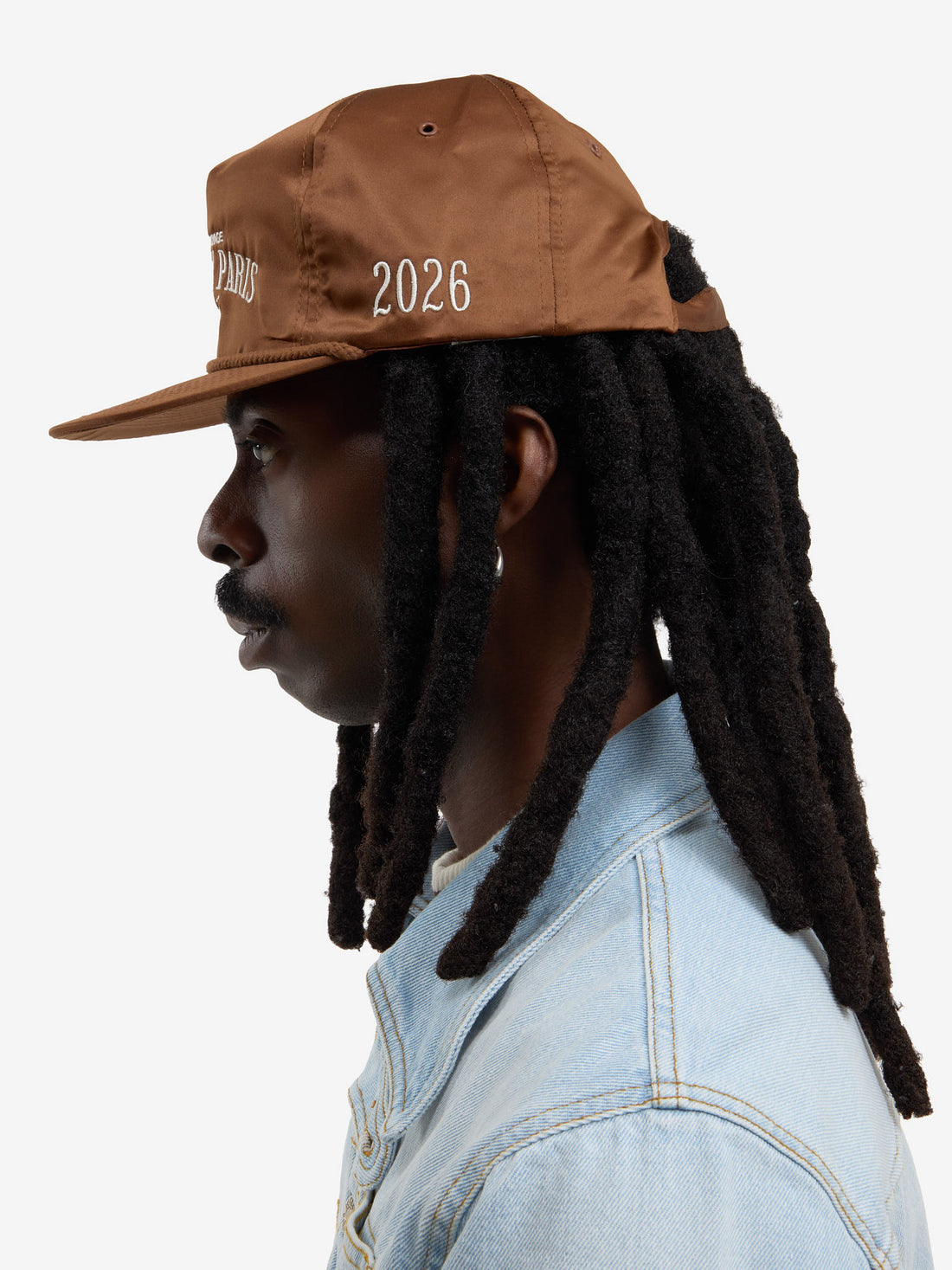 The Odyssey cap in brown satin